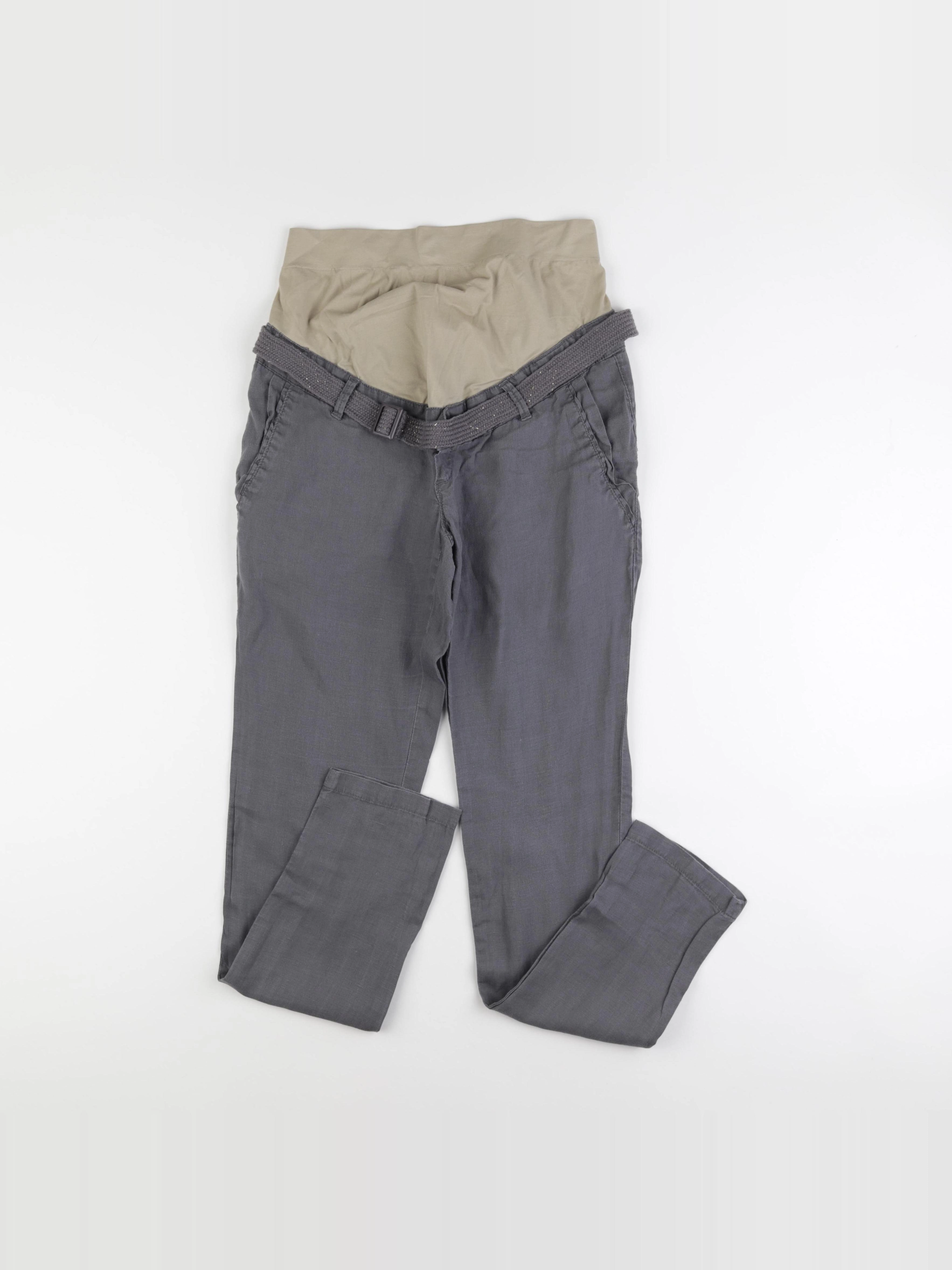 Vertbaudet - pantalon grossesse gris - 34