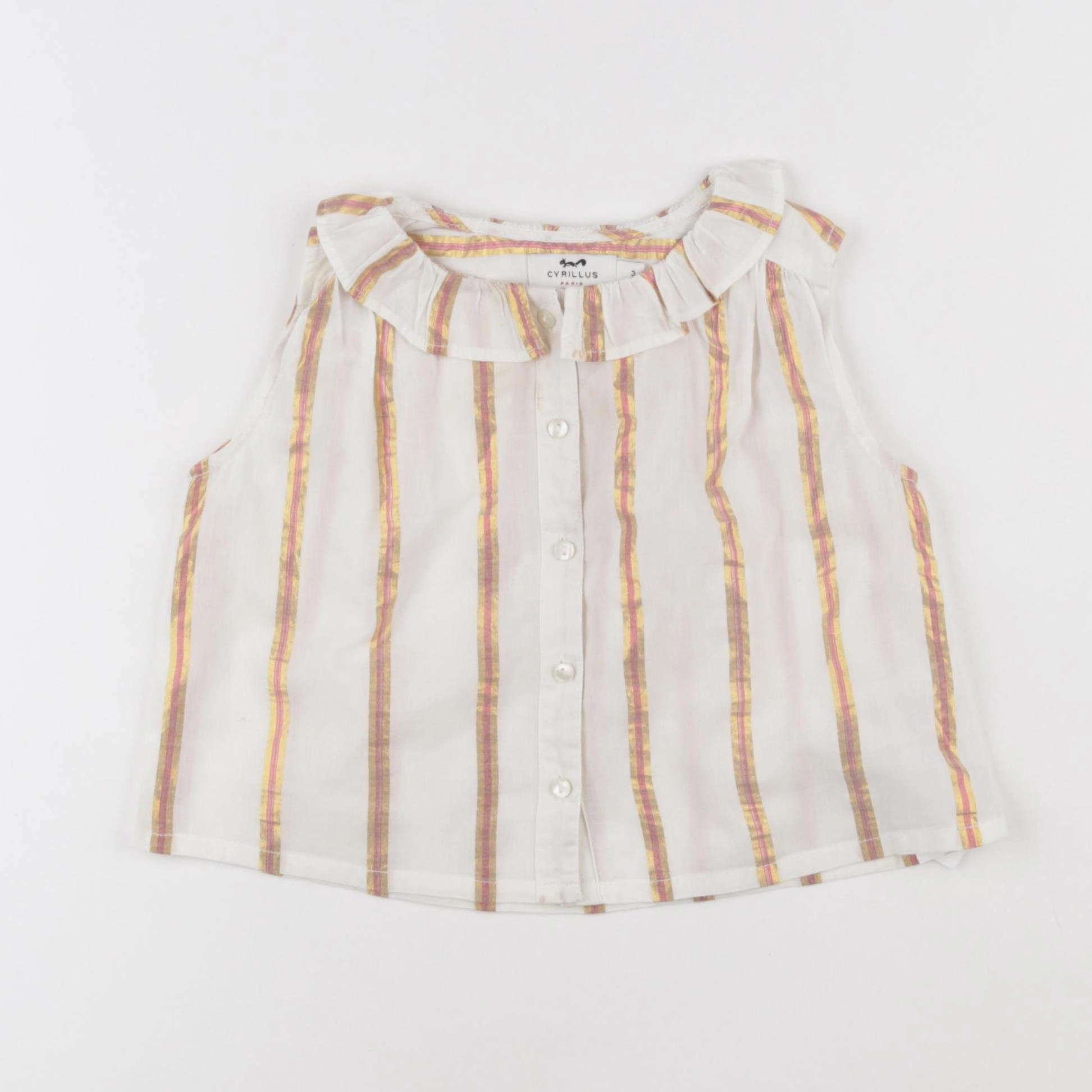 Cyrillus - blouse beige, or - 3 ans