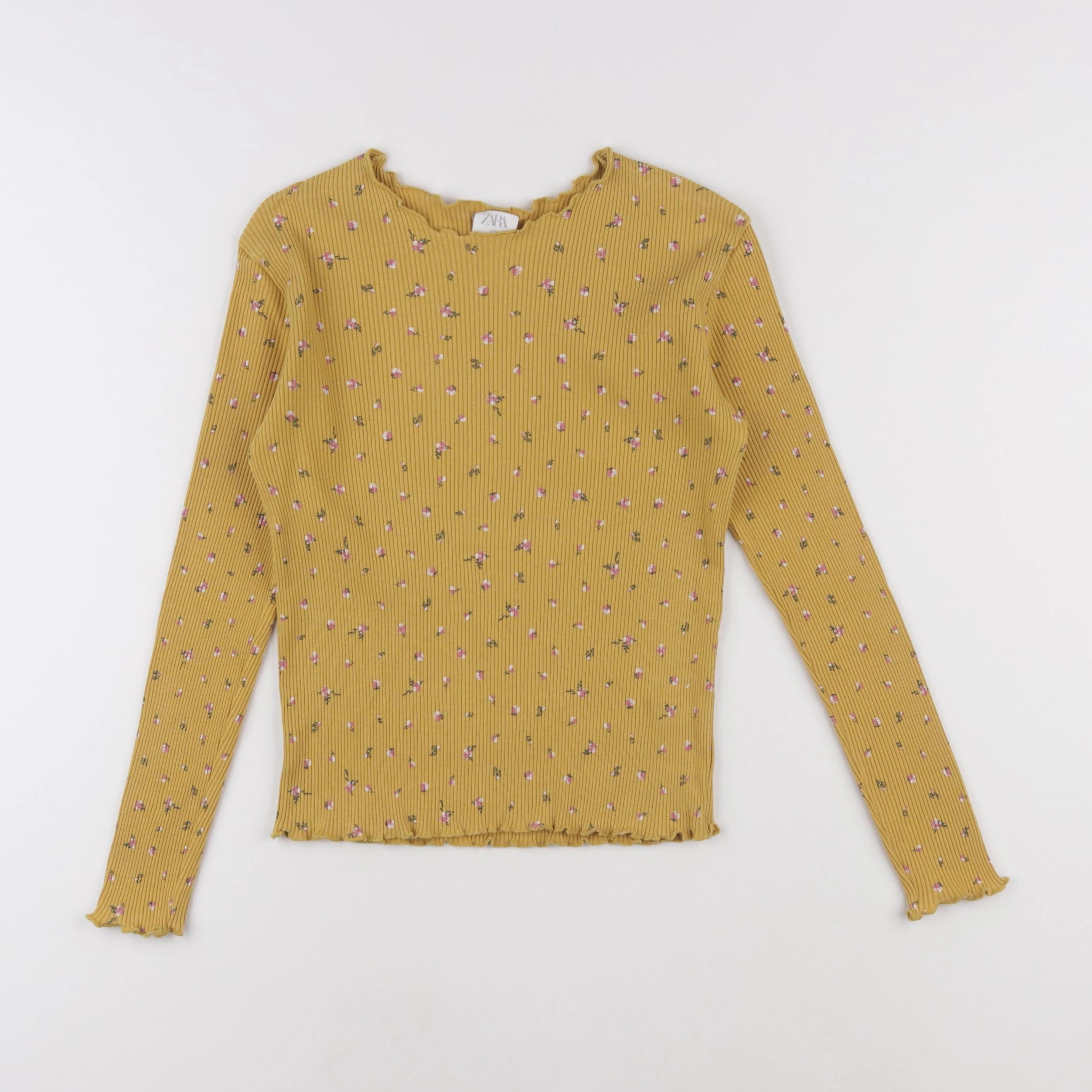 Zara - tee-shirt jaune - 11/12 ans