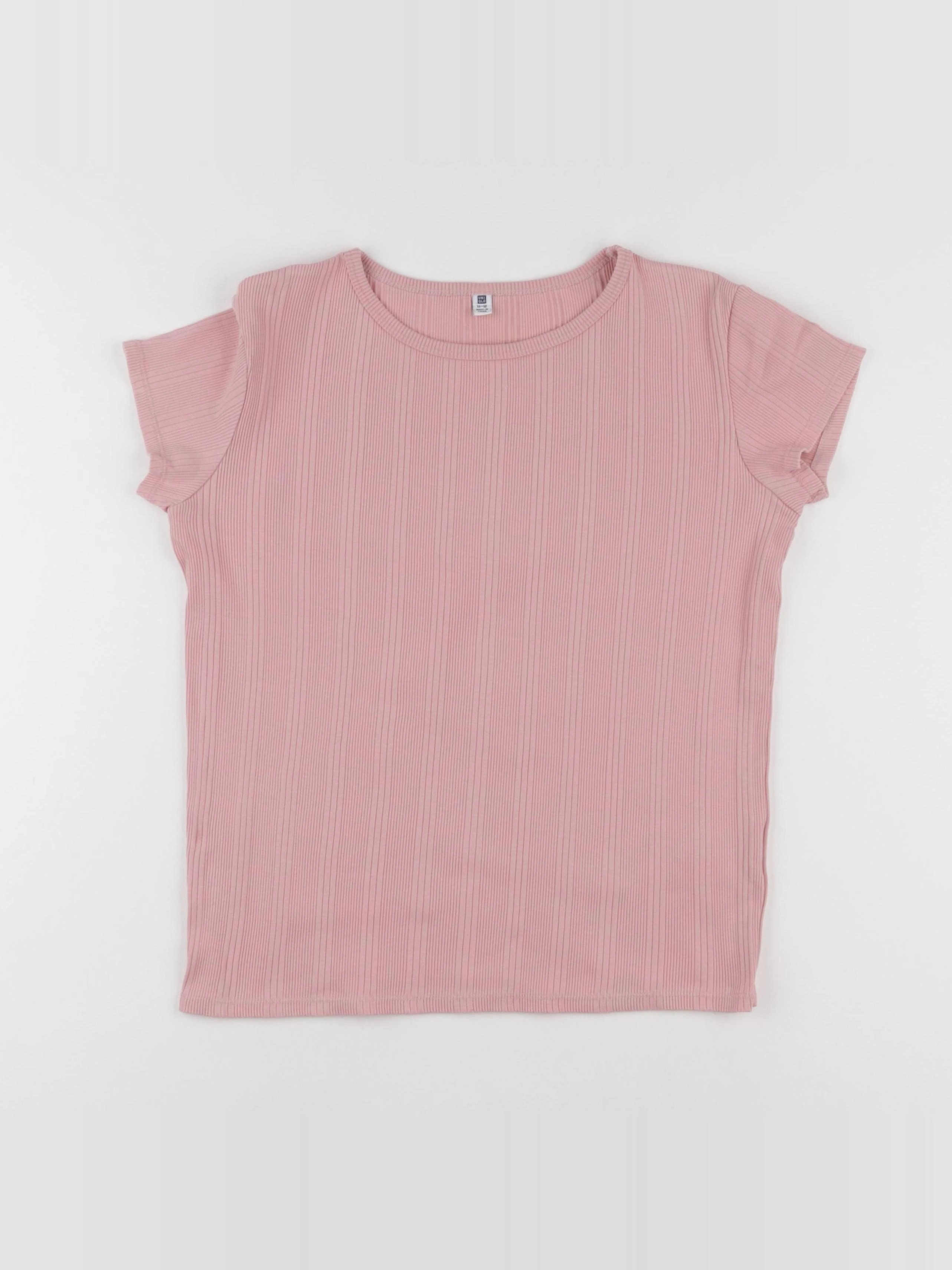 Uniqlo - tee-shirt rose - 11/12 ans