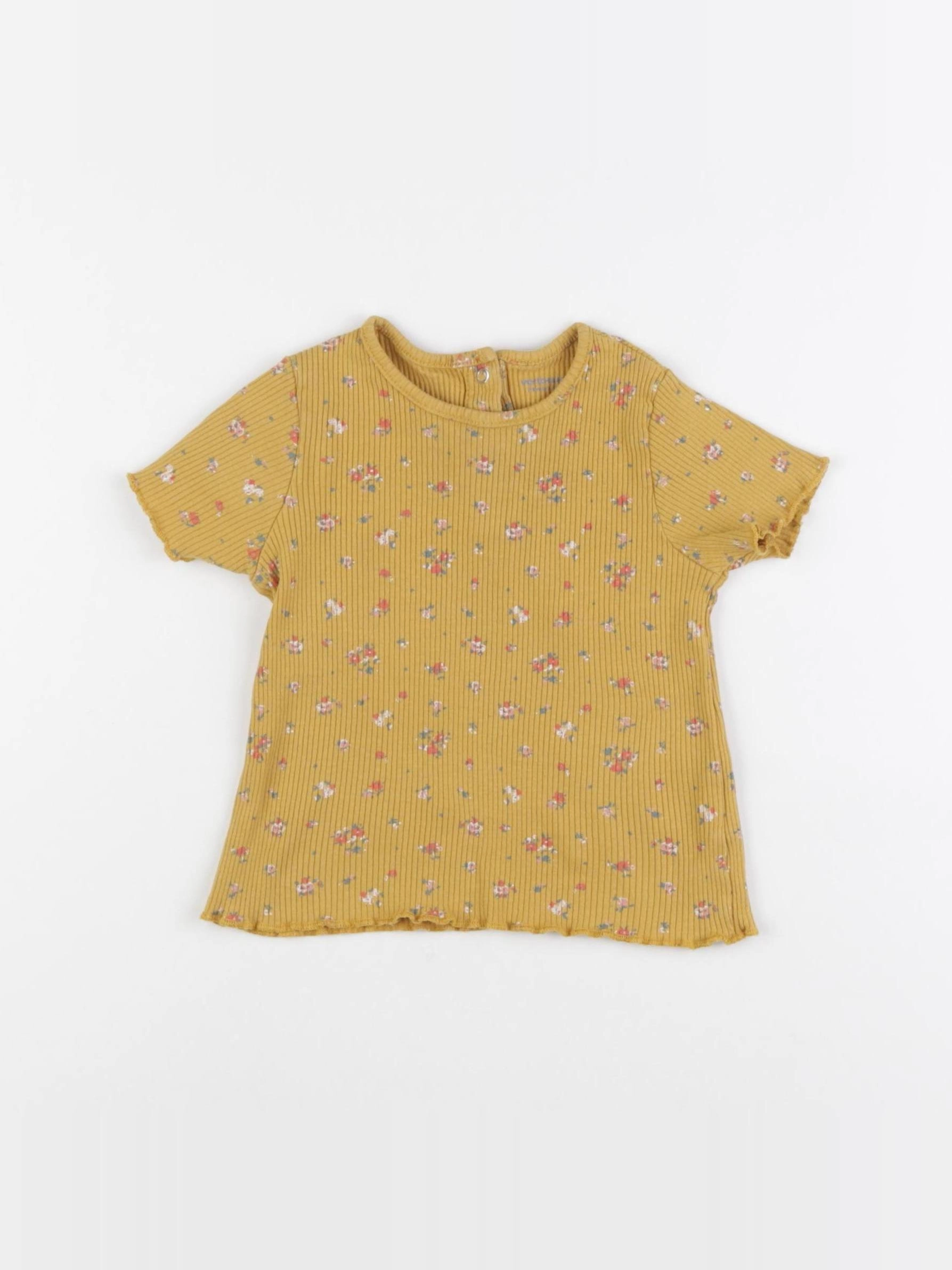 Vertbaudet - tee-shirt jaune - 24 mois
