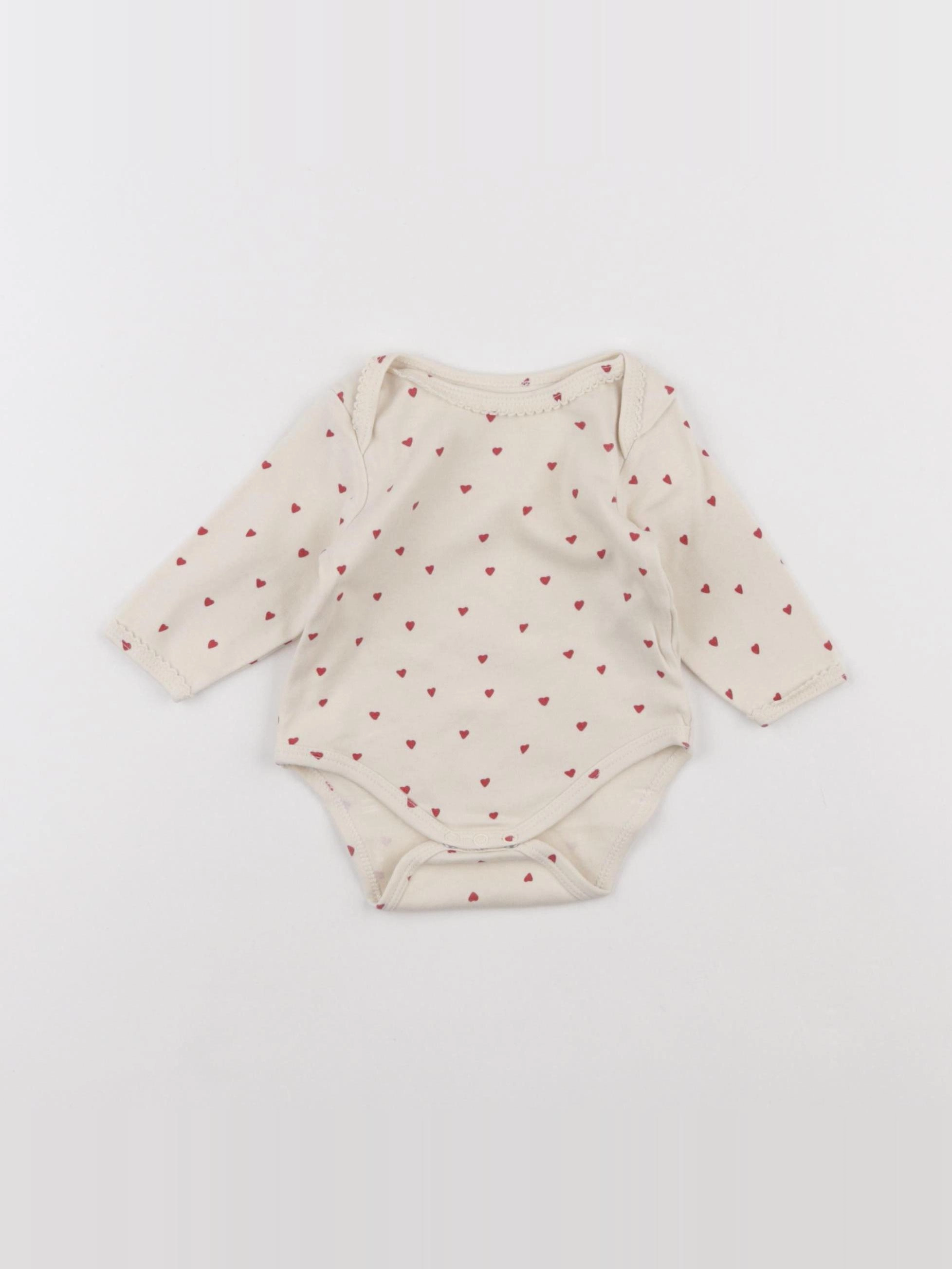 Vertbaudet - body beige - 3 mois