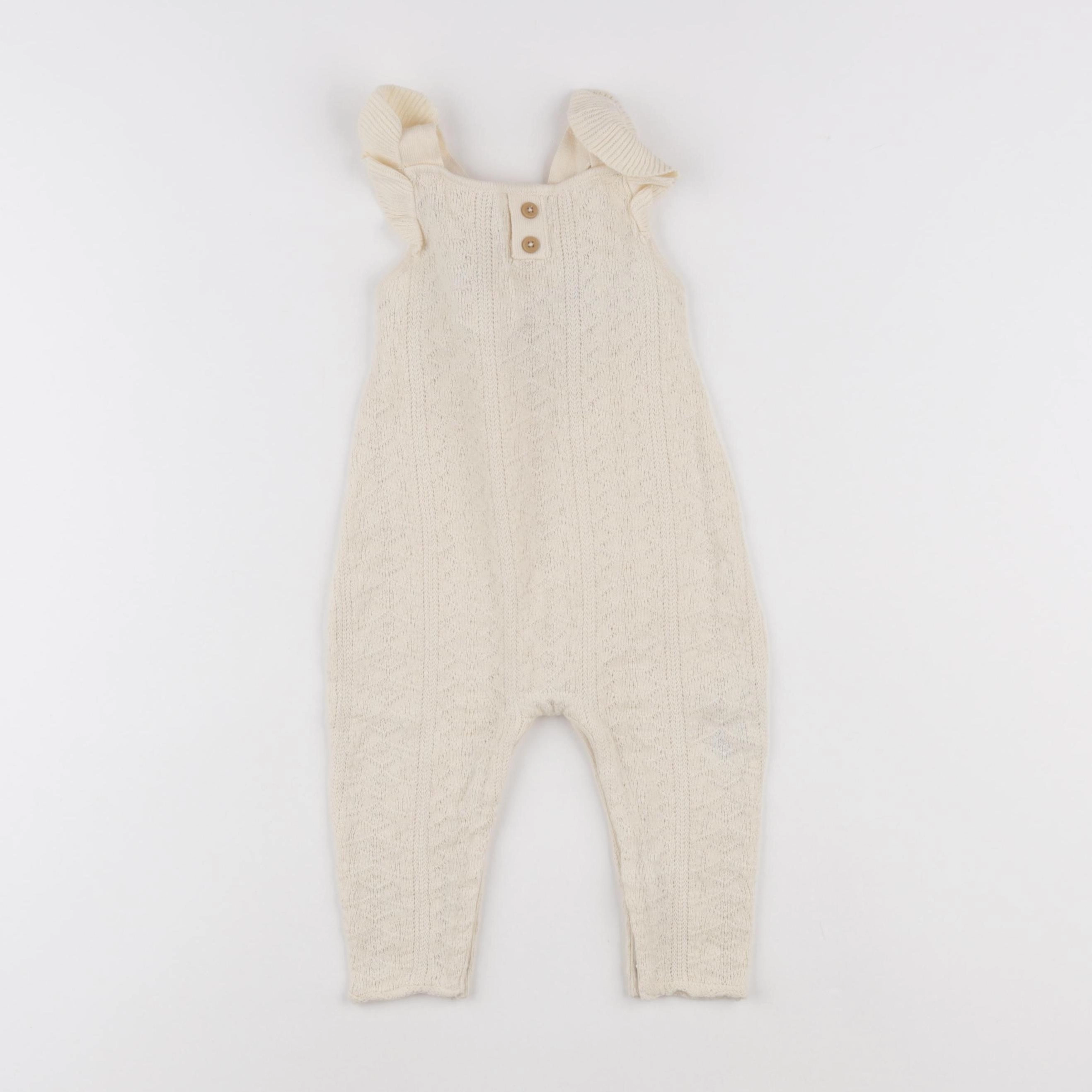 Vertbaudet - combinaison beige - 9 mois