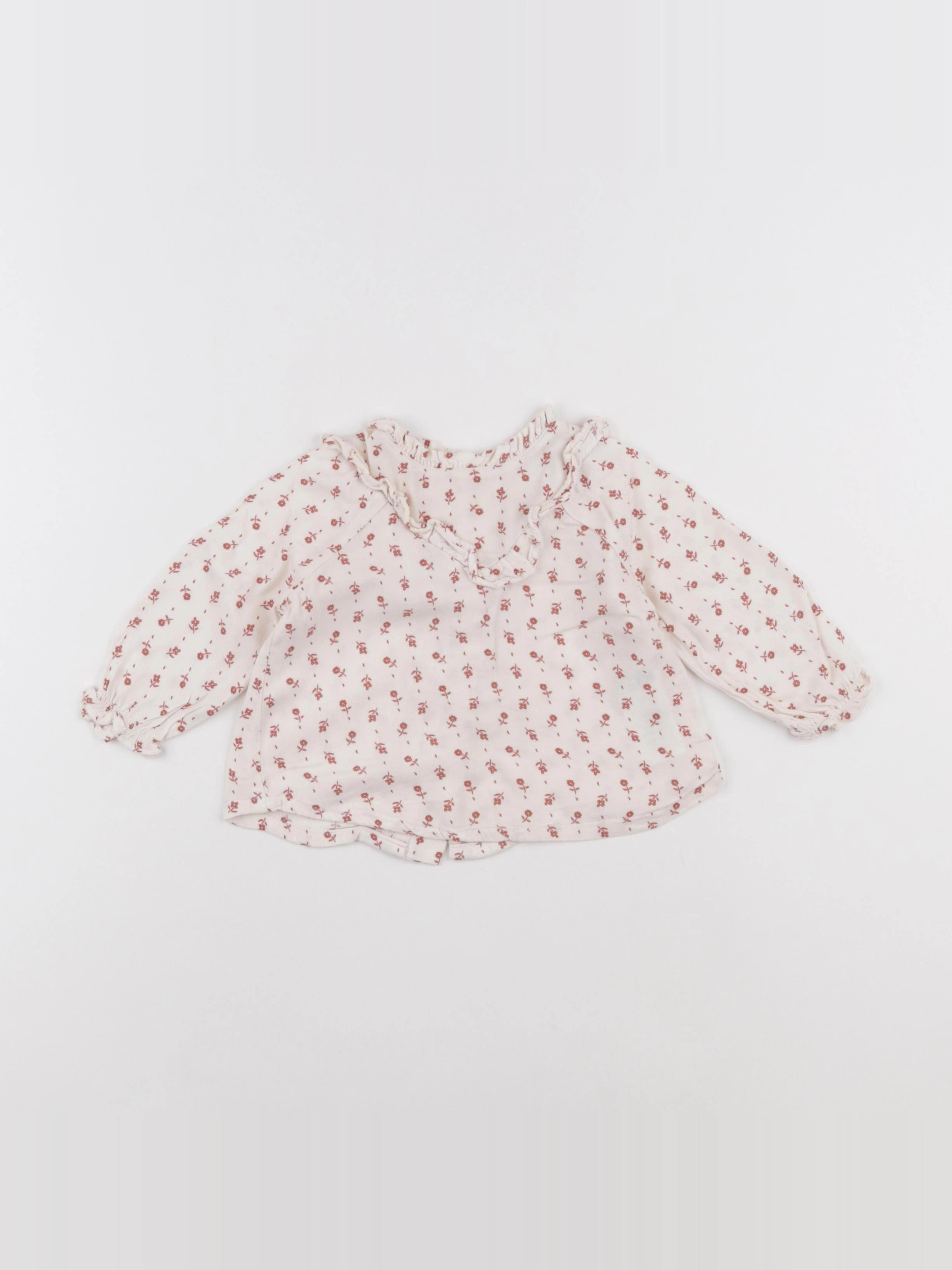 Vertbaudet - blouse beige - 6 mois