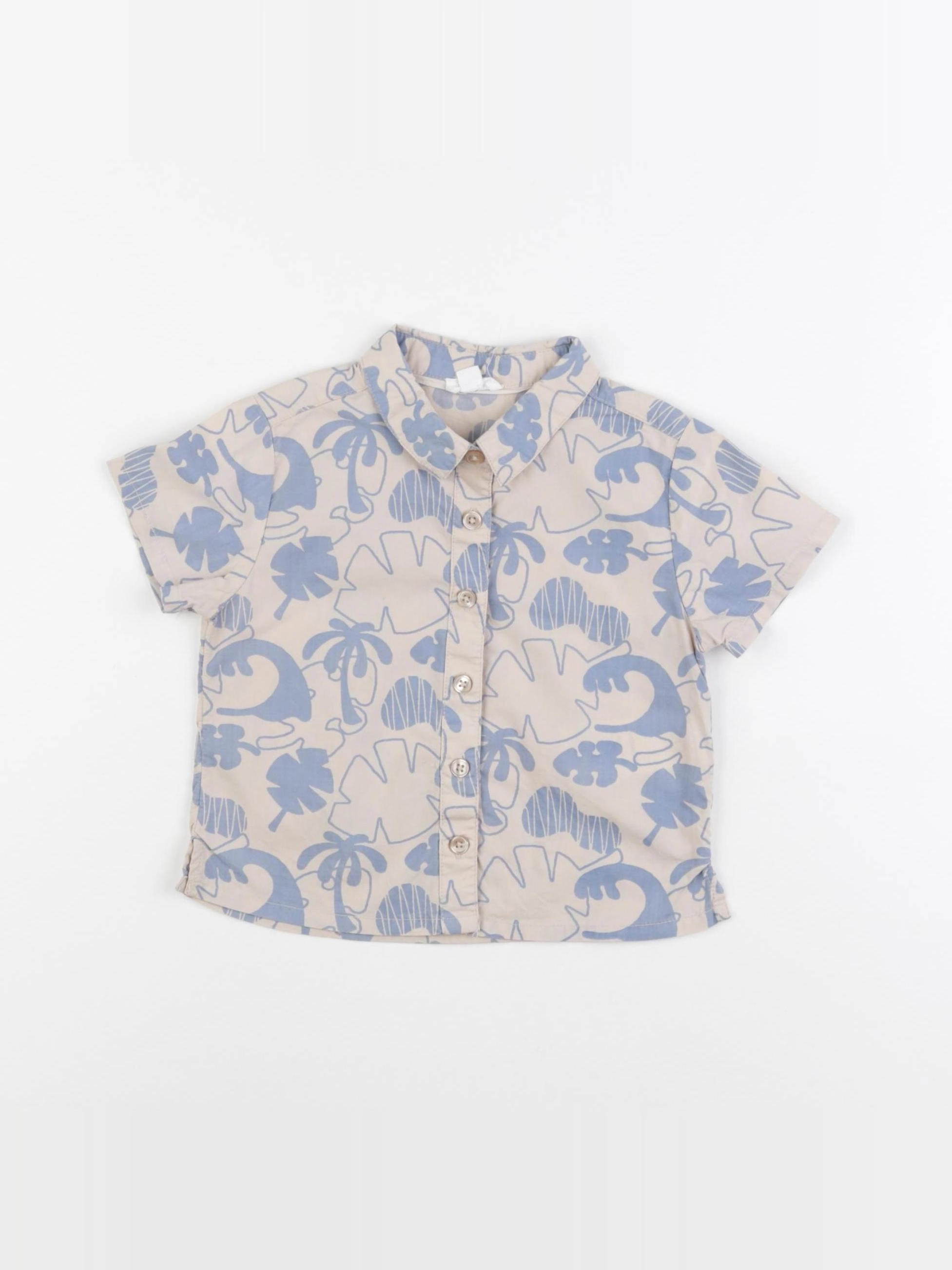 Vertbaudet - chemise beige - 18 mois
