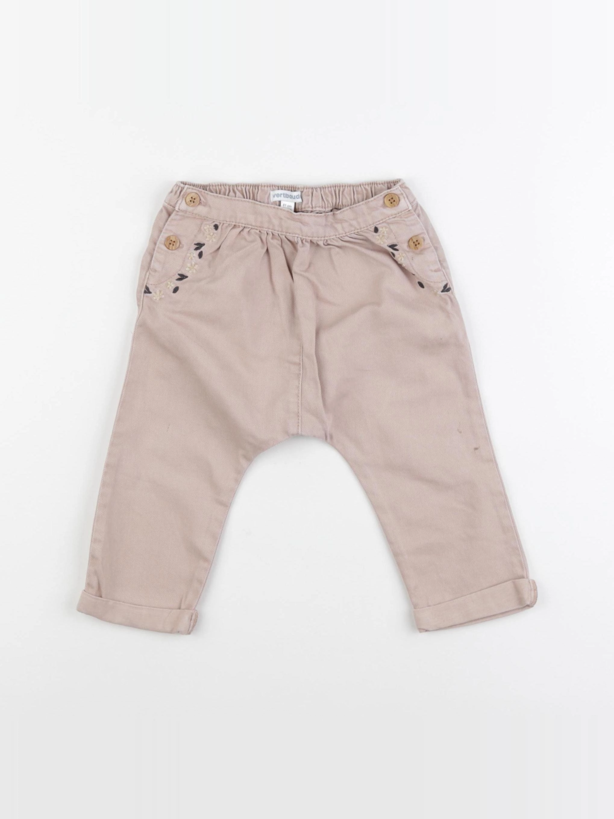 Vertbaudet - pantalon rose - 18 mois