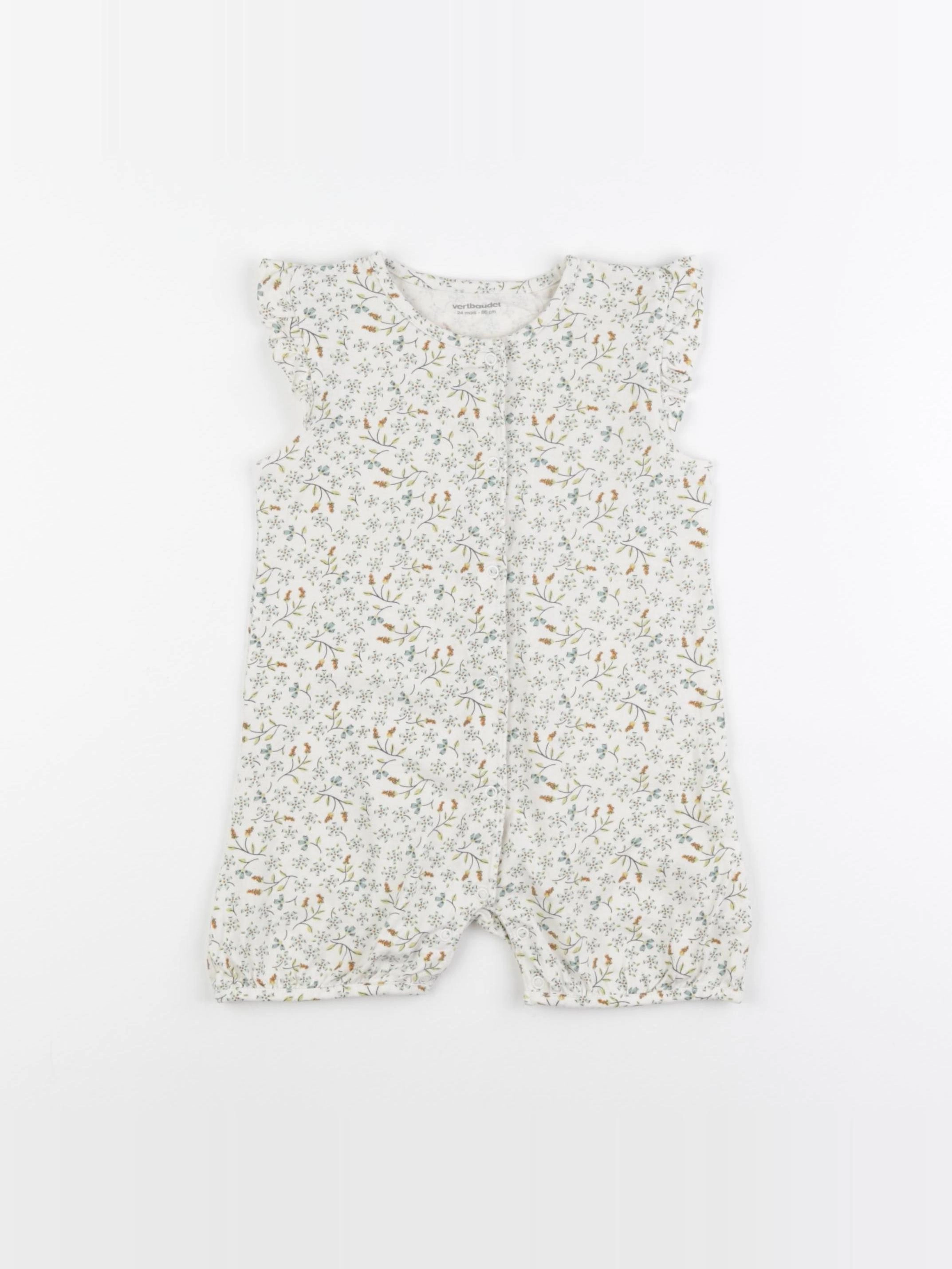 Vertbaudet - combinaison beige - 24 mois