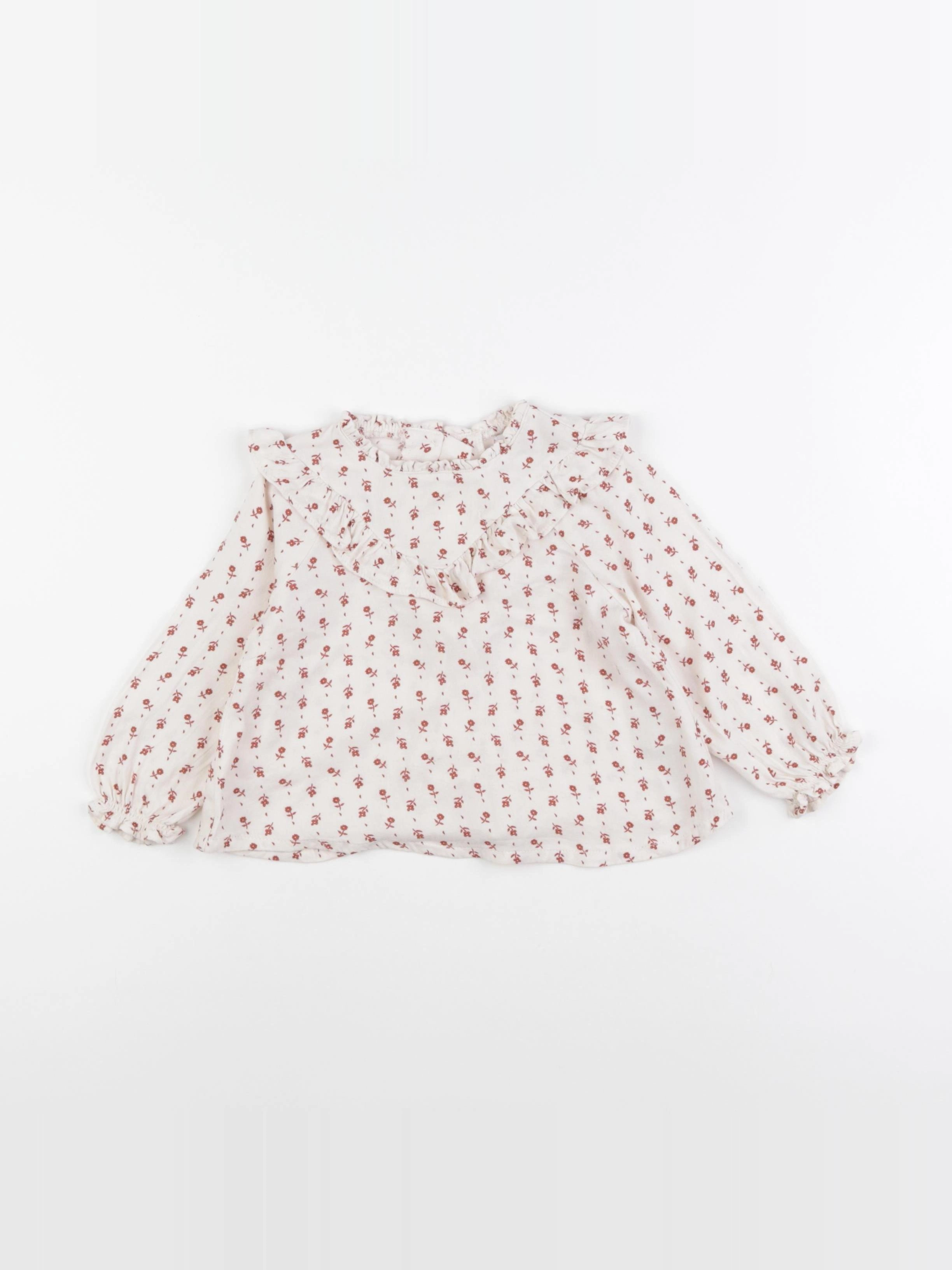 Vertbaudet - blouse beige - 18 mois