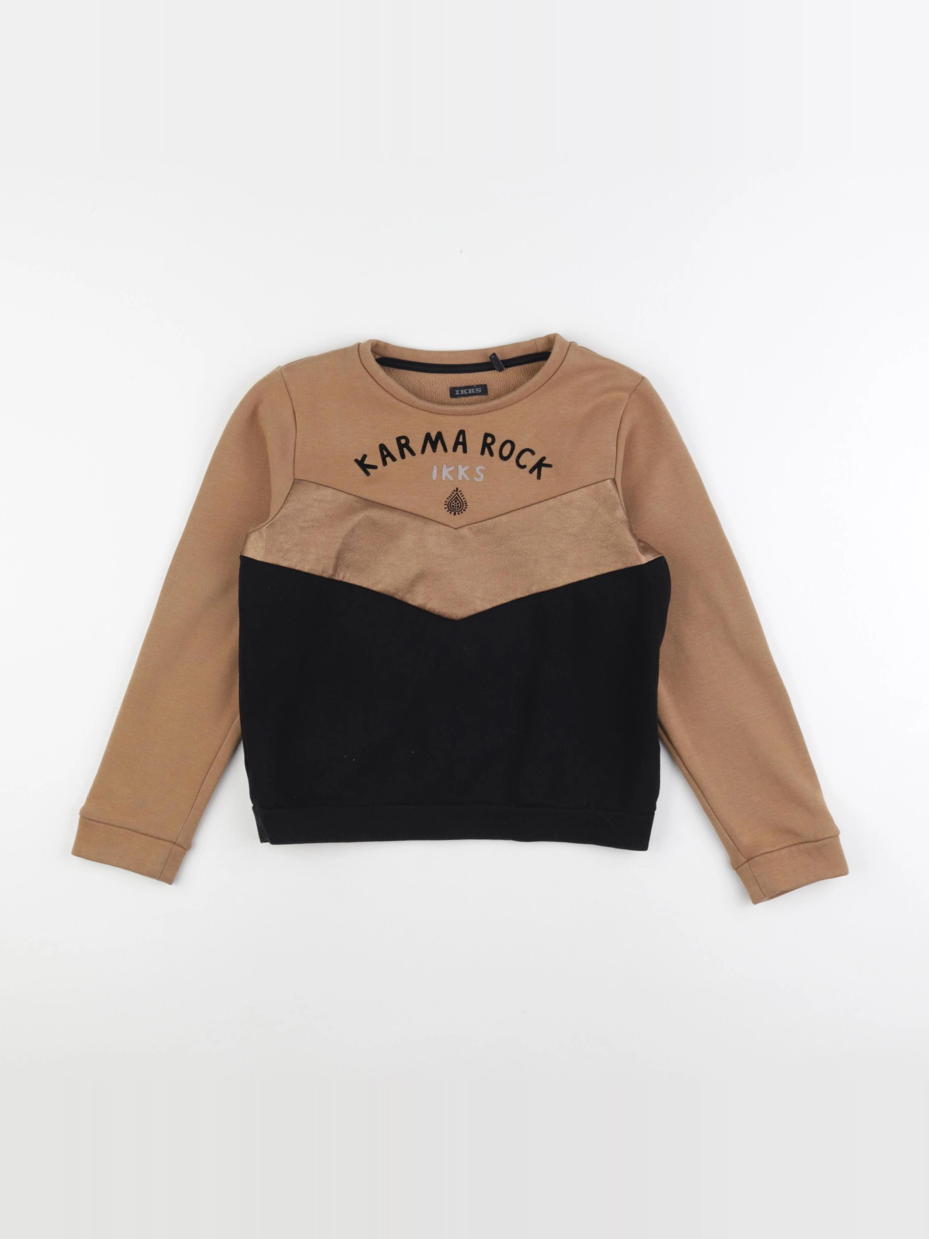 IKKS - sweat marron - 10 ans