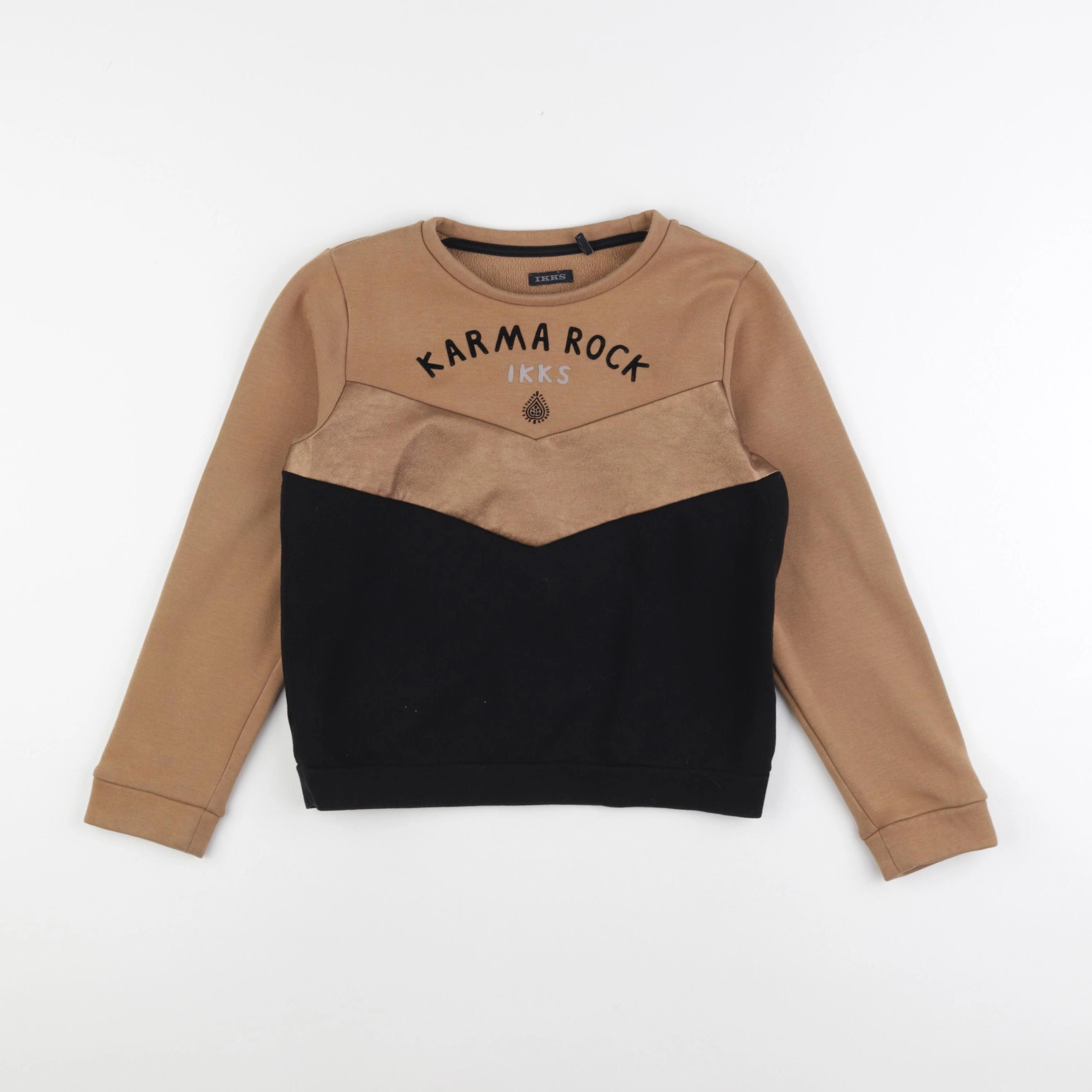 IKKS - sweat marron - 10 ans
