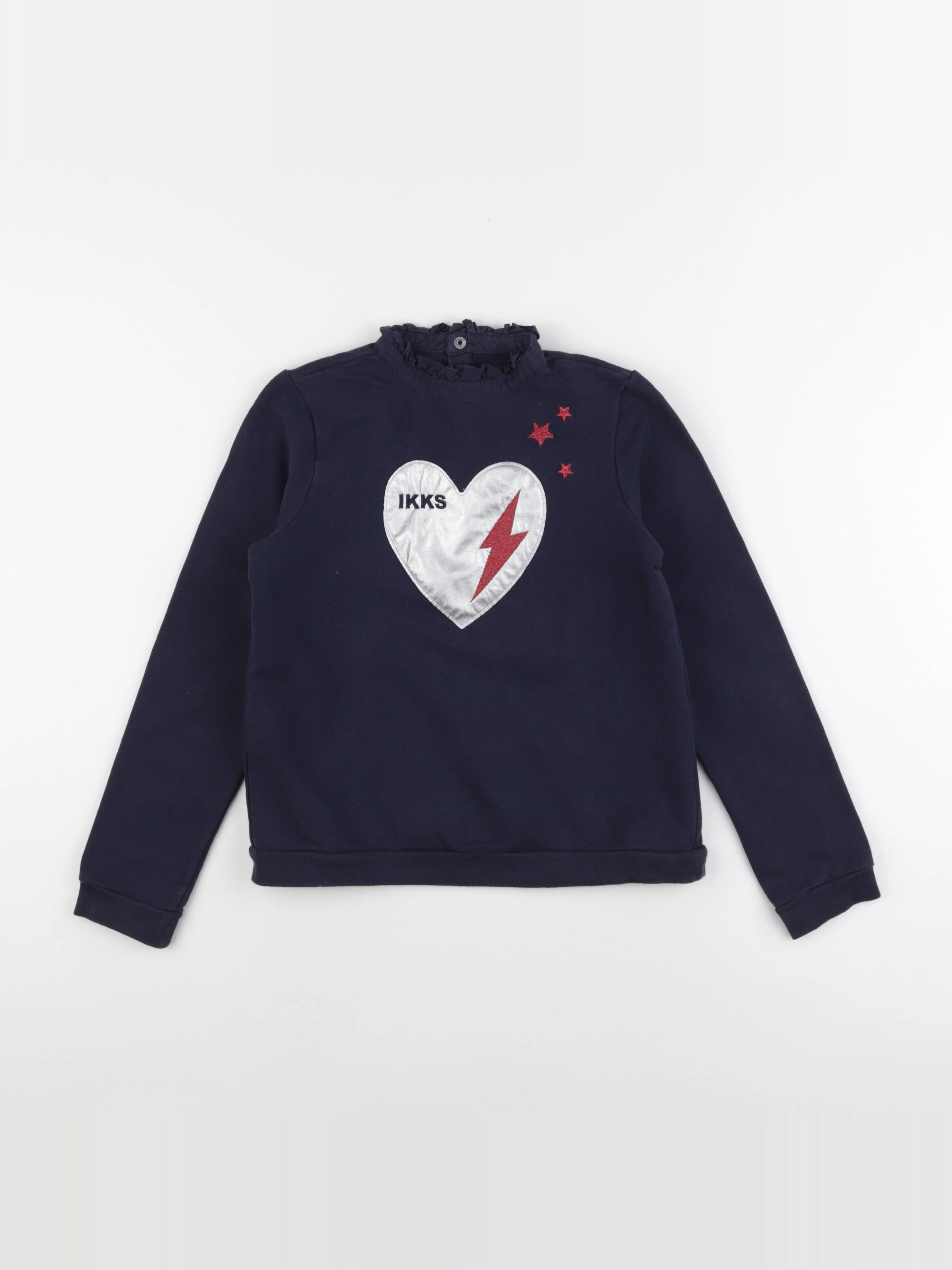 IKKS - sweat bleu - 10 ans