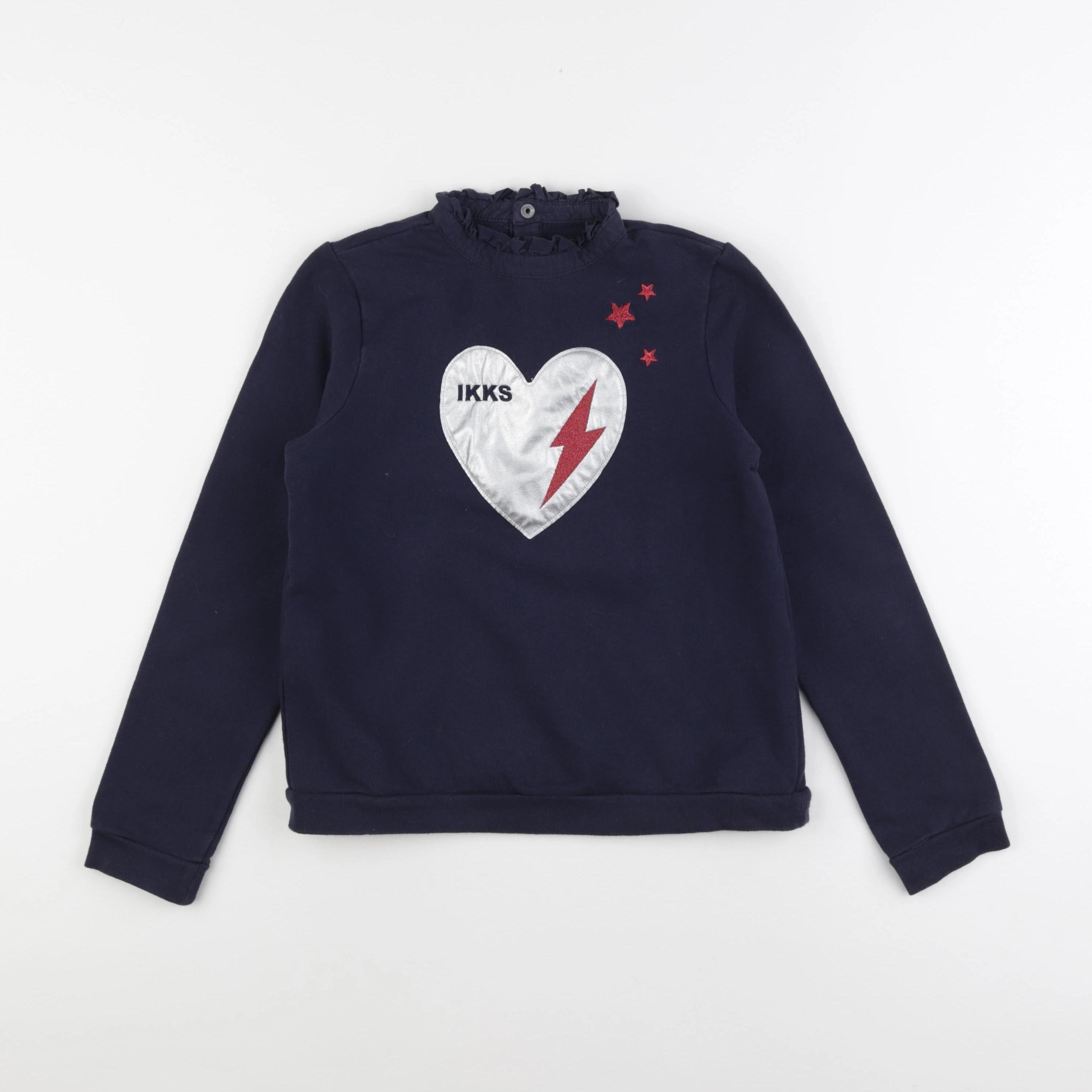 IKKS - sweat bleu - 10 ans