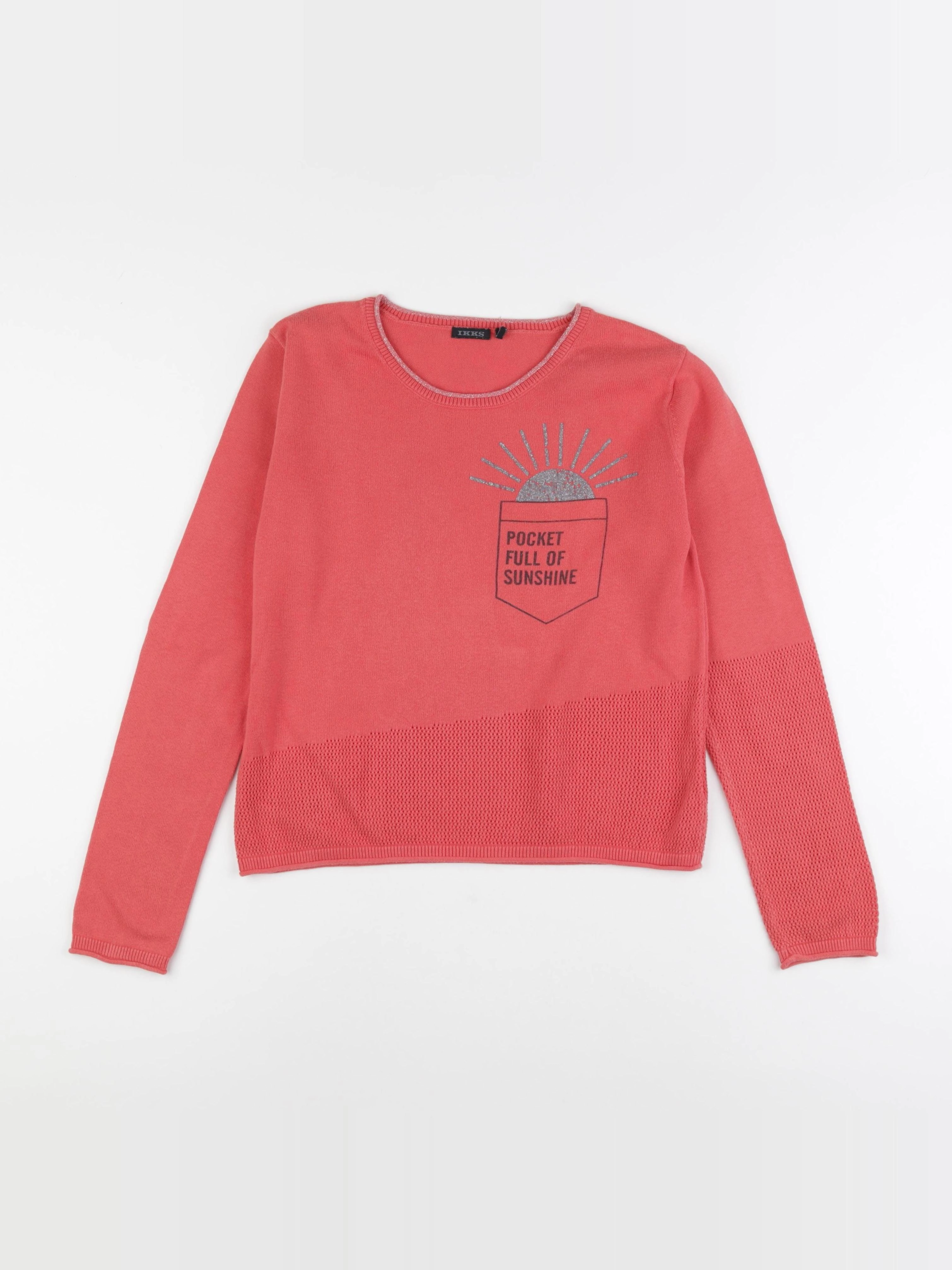 IKKS - pull rose - 12 ans