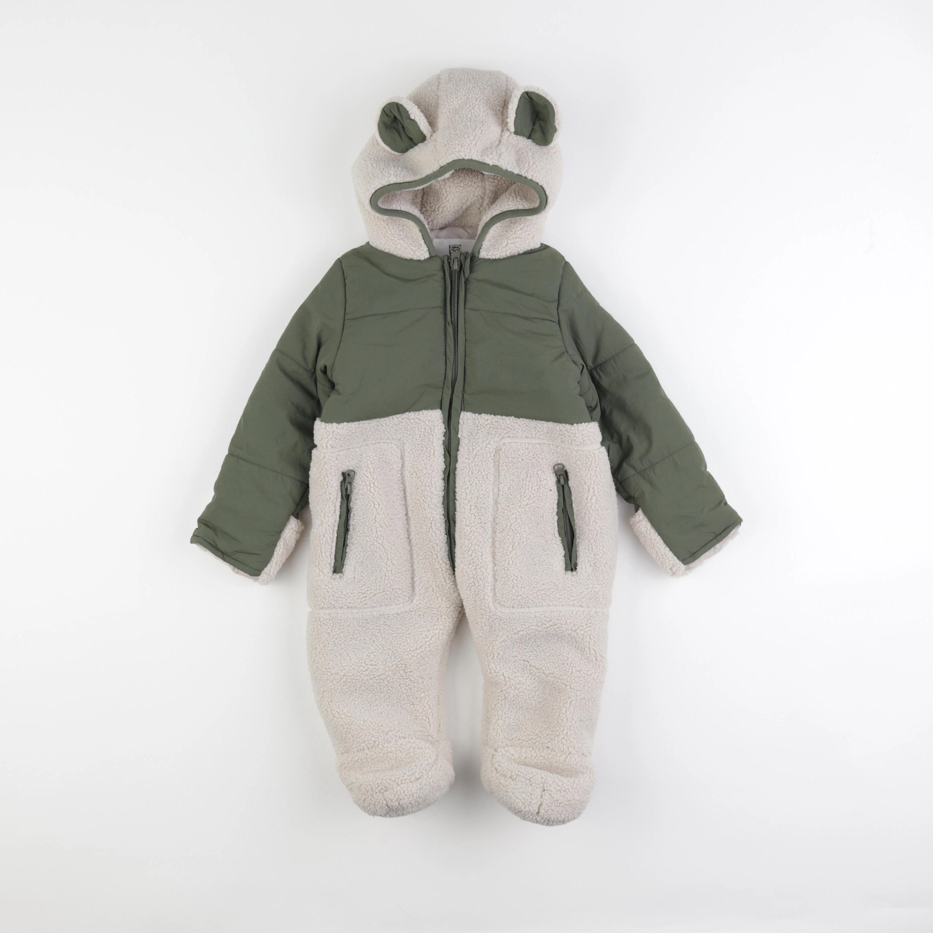 La Redoute - combi-pilote vert, beige - 12 mois