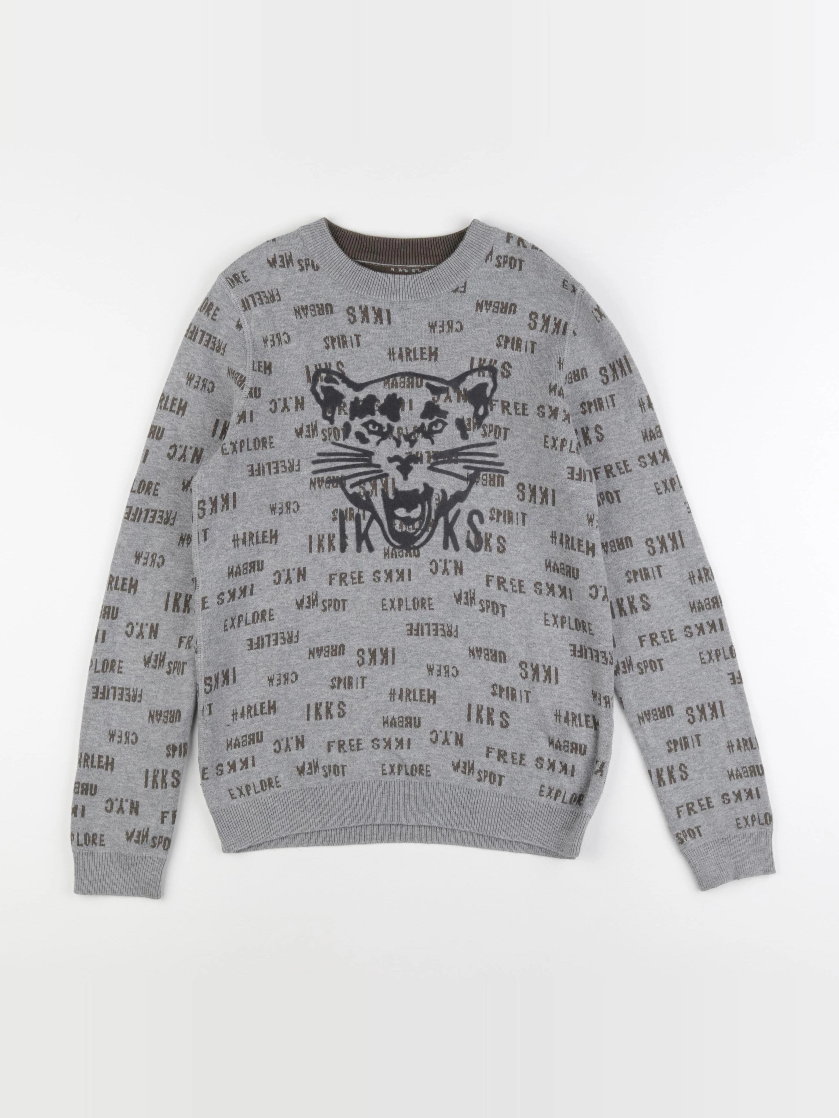 IKKS - pull gris - 12 ans