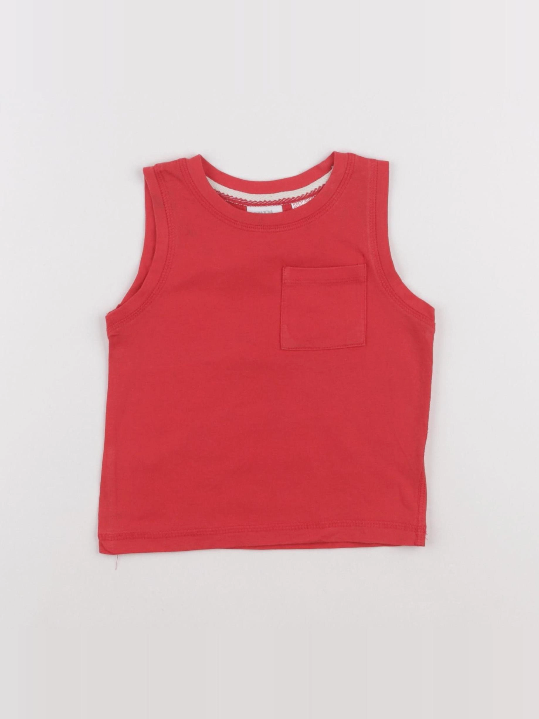 Zara - débardeur rouge - 9/12 mois