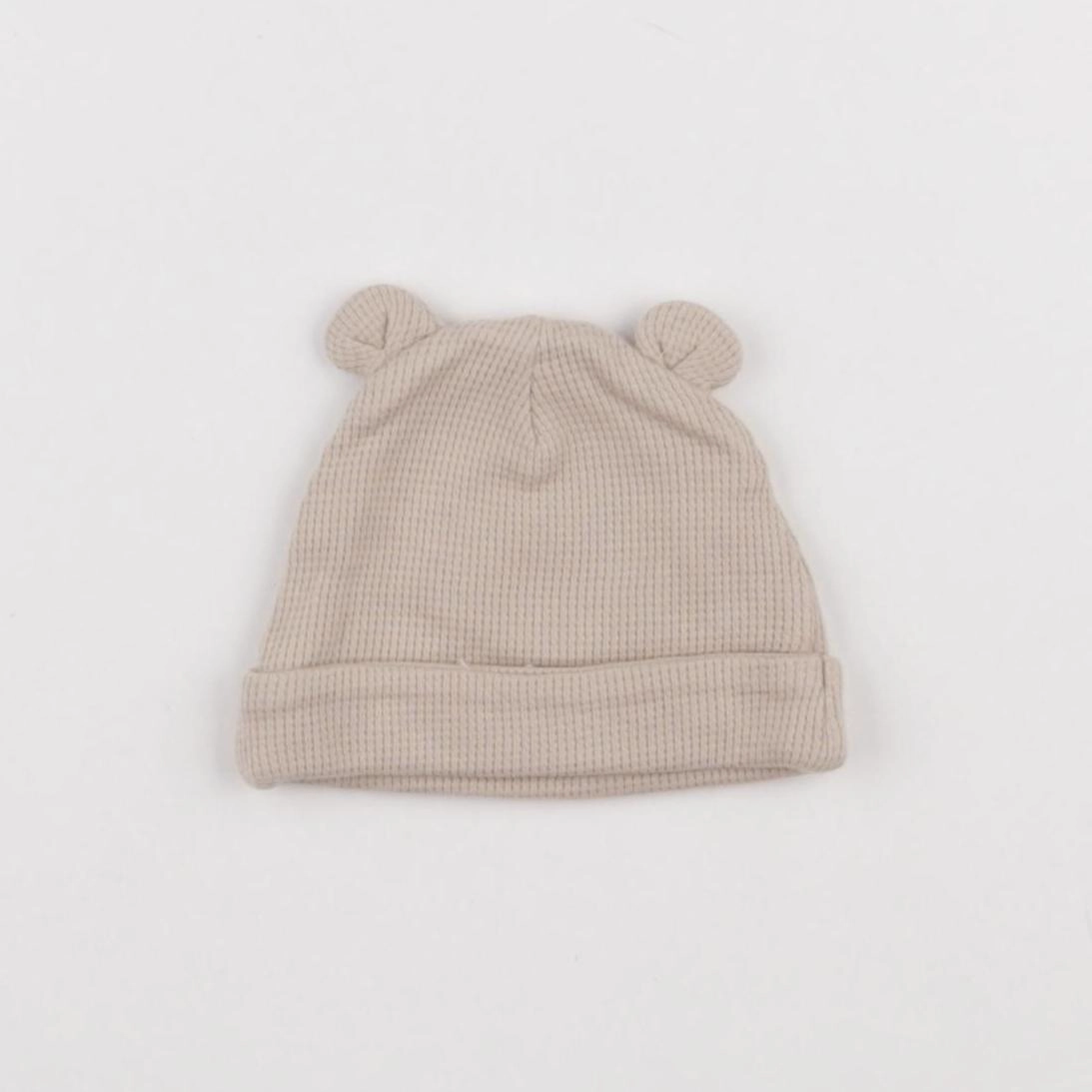 Vertbaudet - bonnet de naissance beige - 0 mois