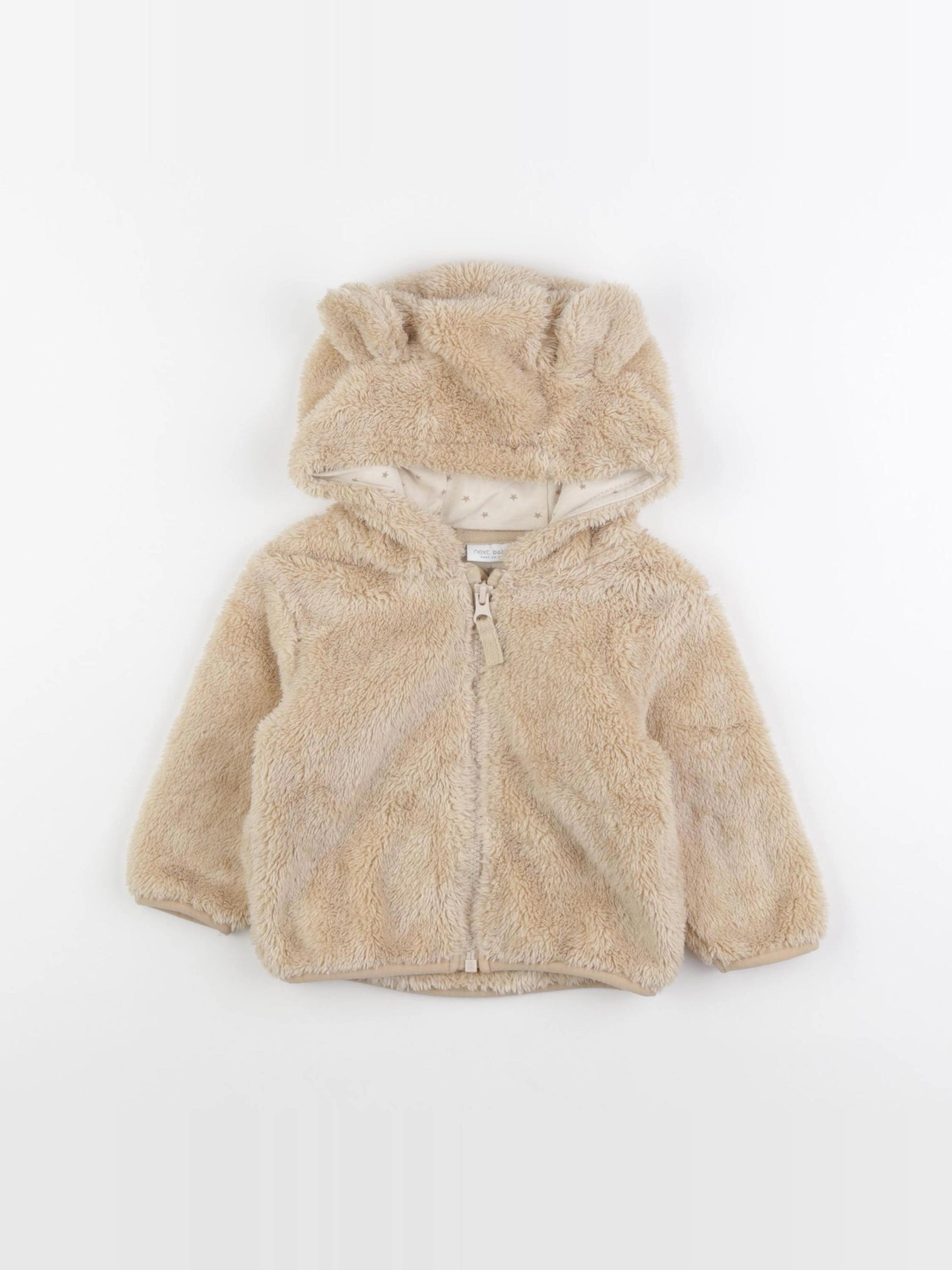 Next - sweat beige - 6/9 mois