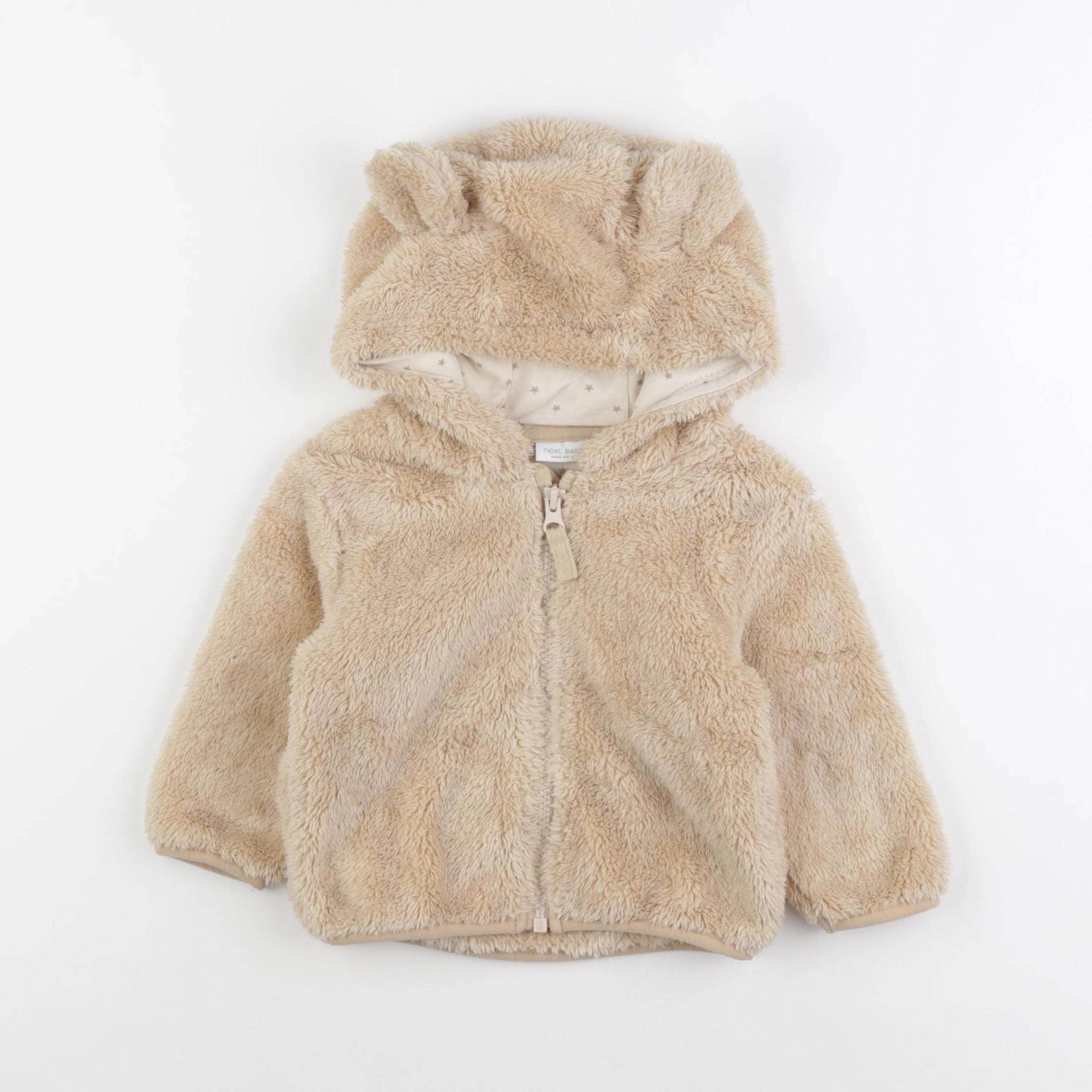 Next - sweat beige - 6/9 mois