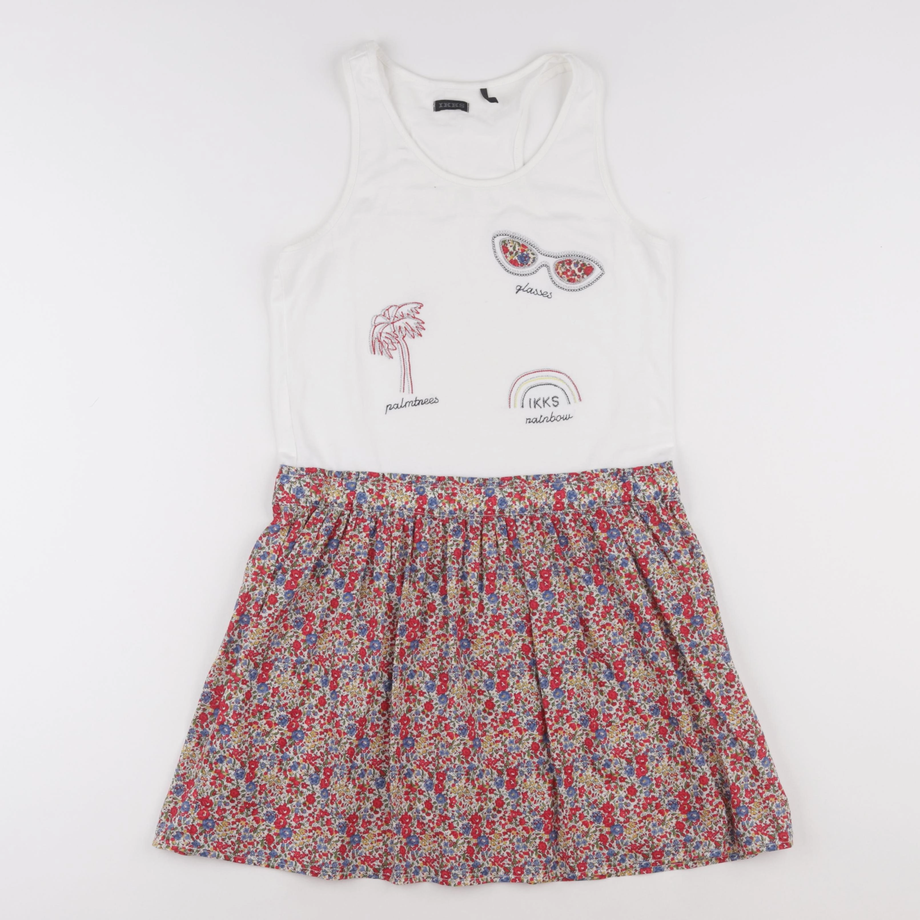 IKKS - robe blanc, multicolore - 12 ans