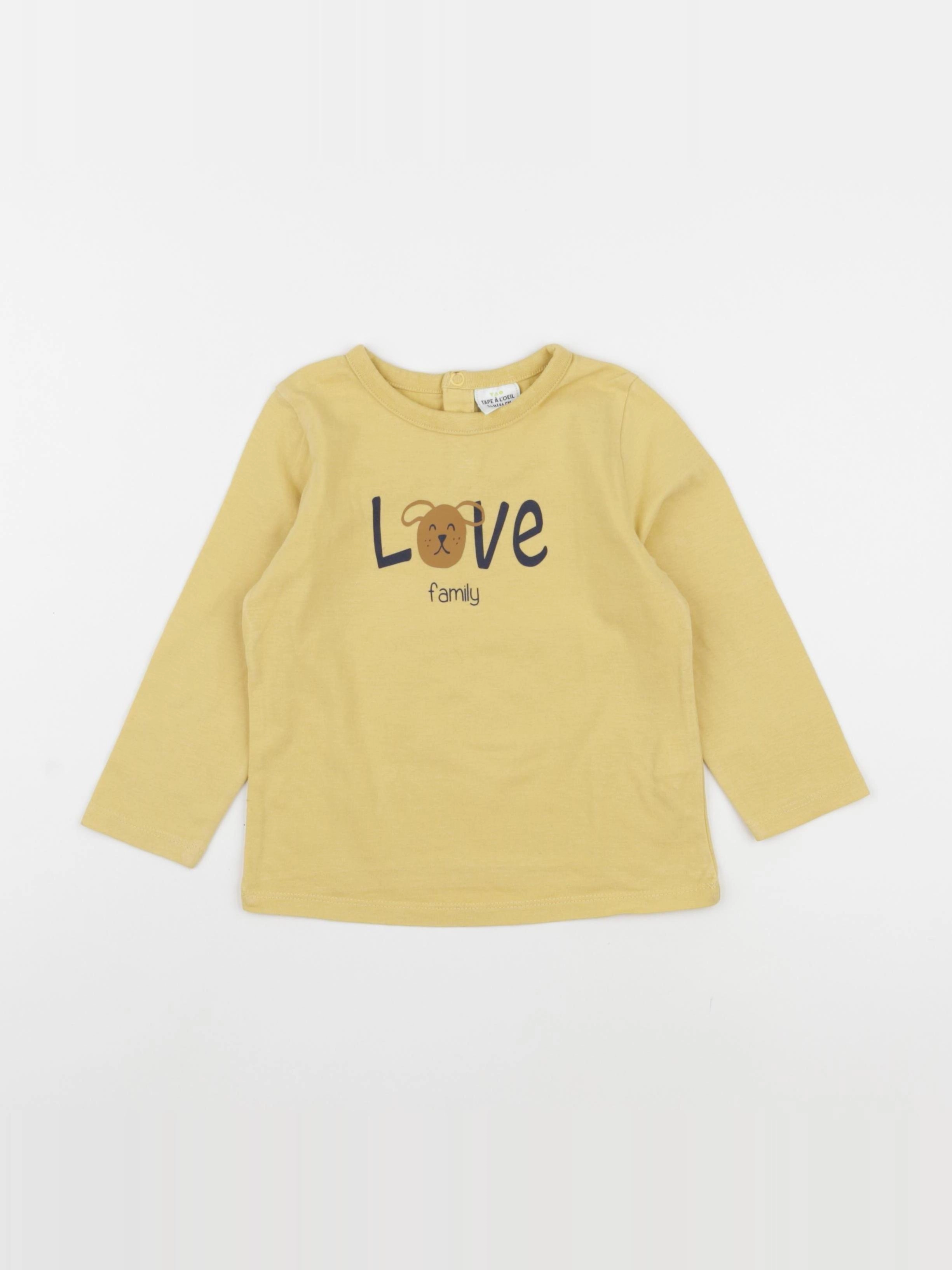 Tape à l'oeil - tee-shirt jaune - 24 mois