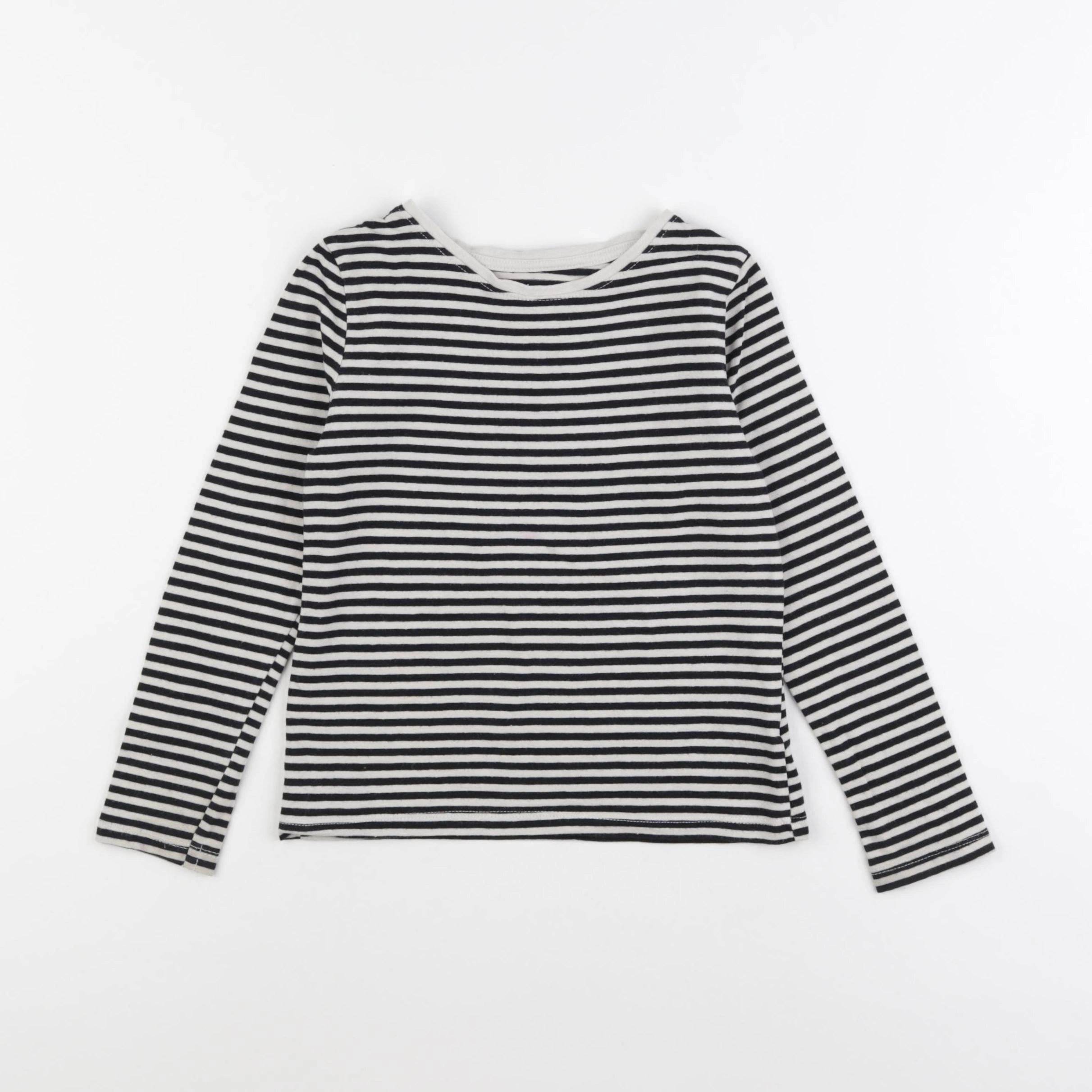 H&M - tee-shirt beige, noir - 4/6 ans