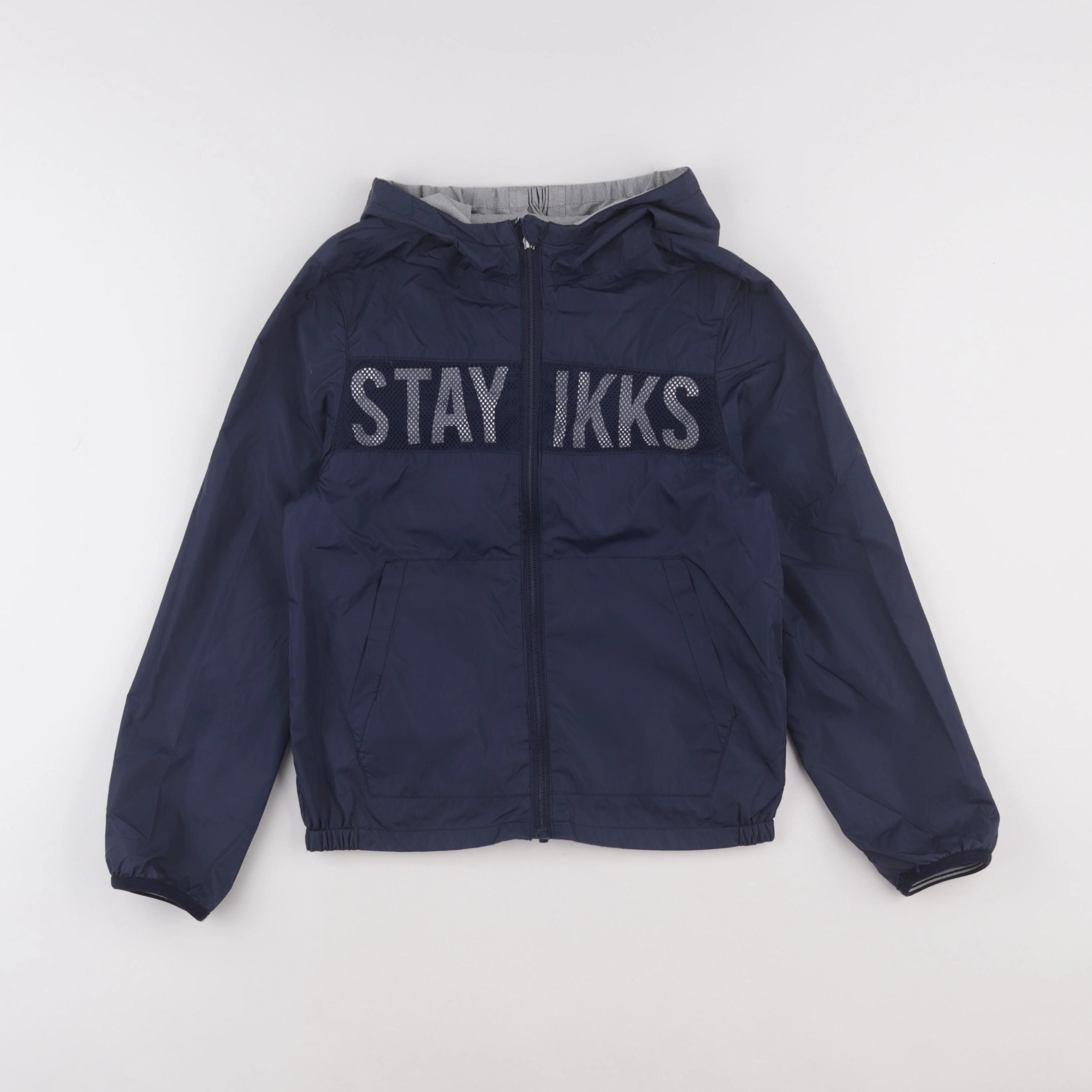 IKKS - imperméable réversible bleu - 10 ans