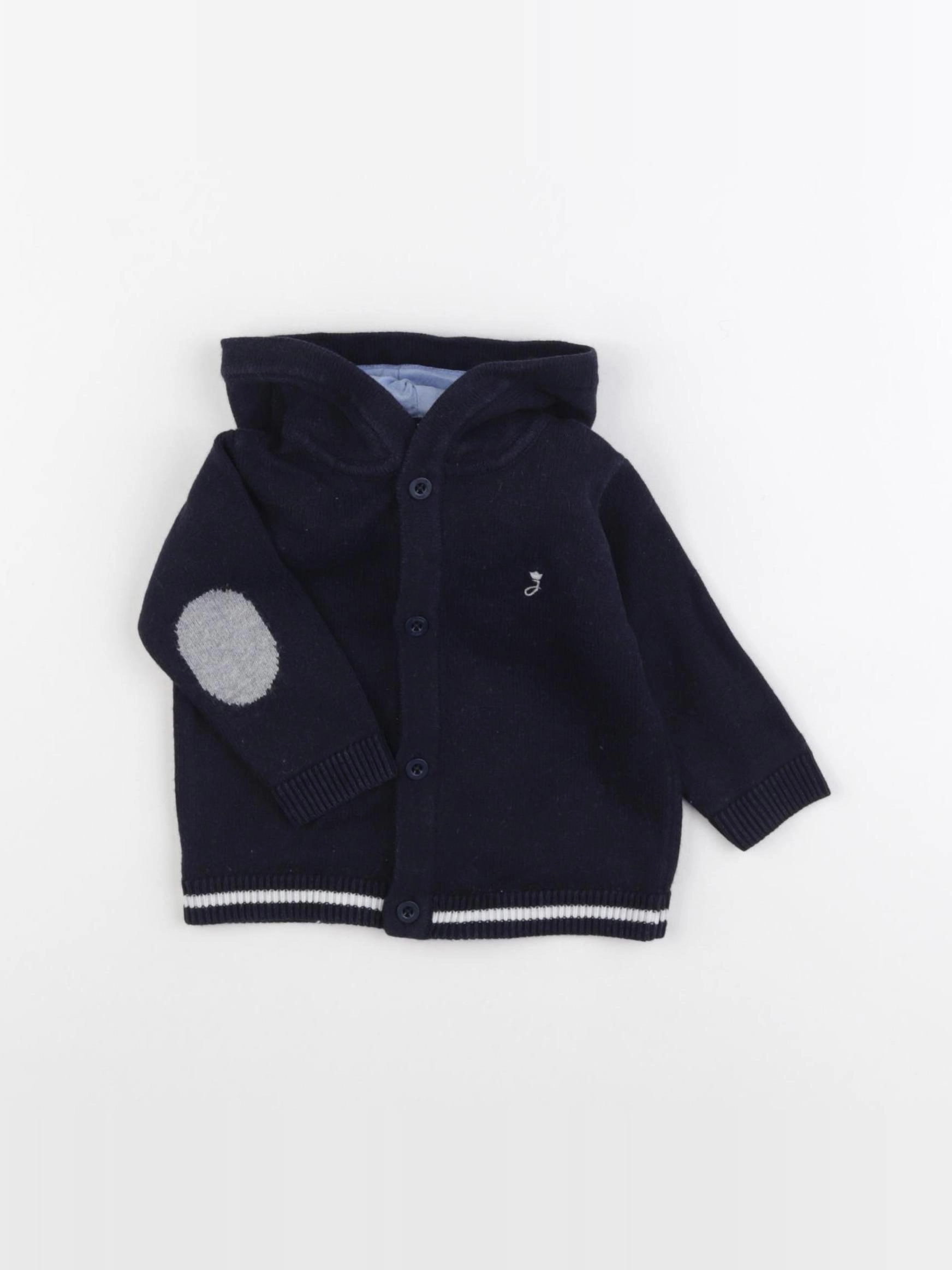 Jacadi - gilet bleu - 6 mois