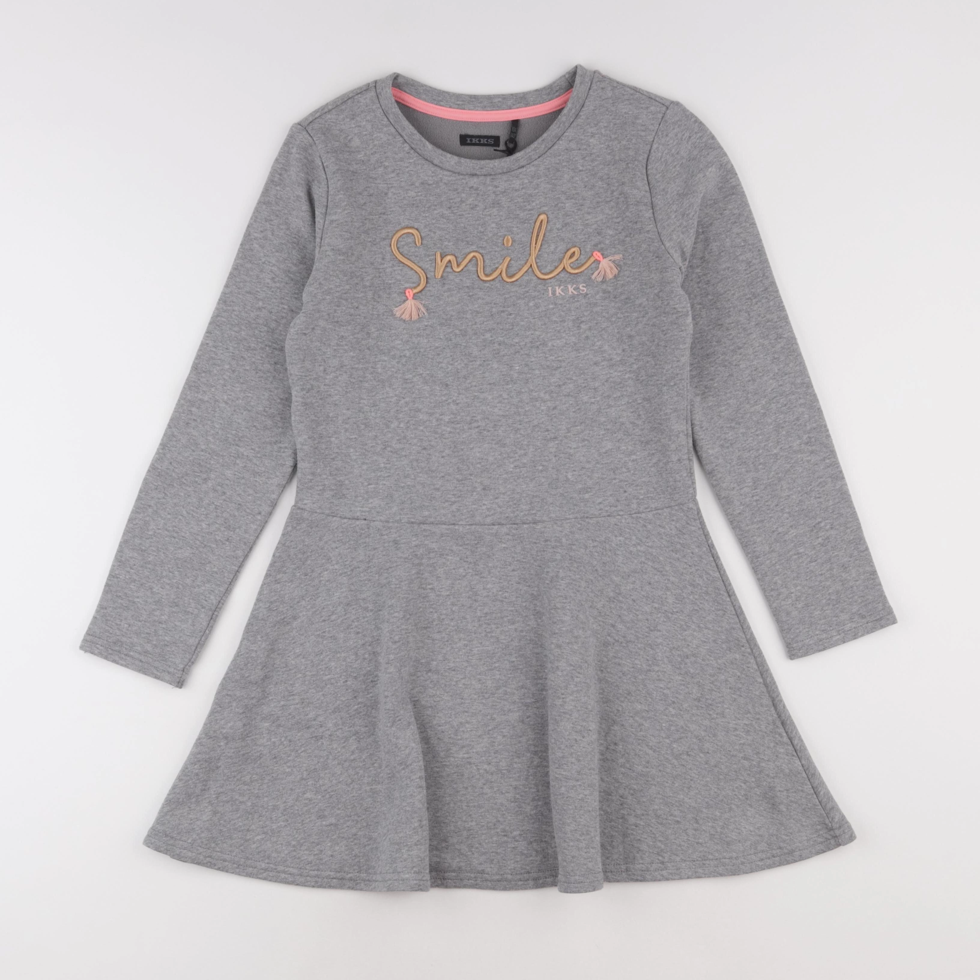 IKKS - robe gris - 10 ans