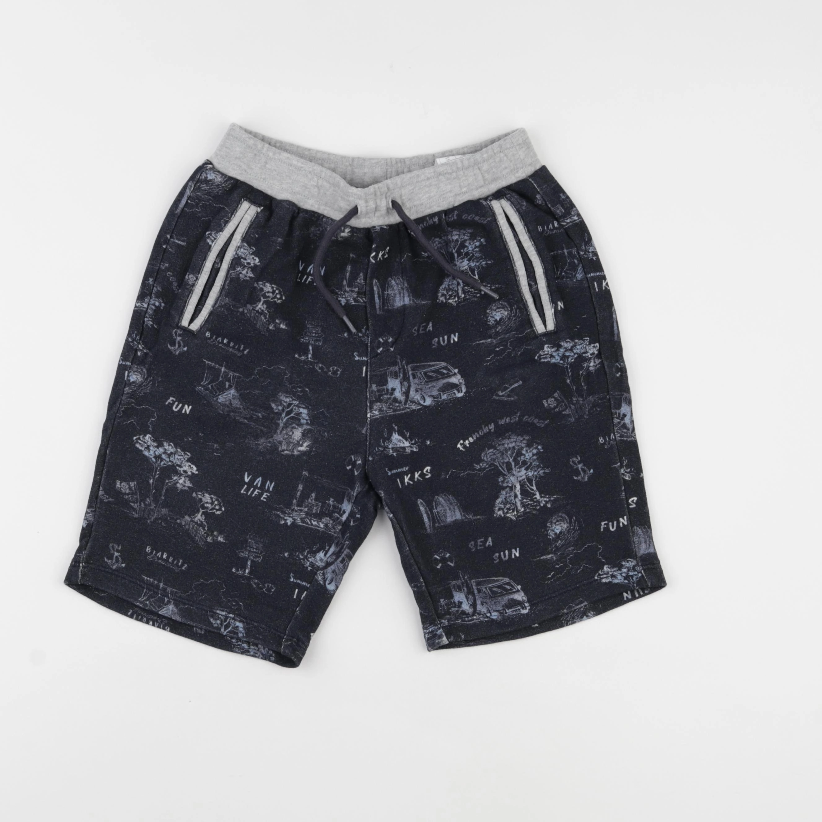 IKKS - short bleu - 10 ans