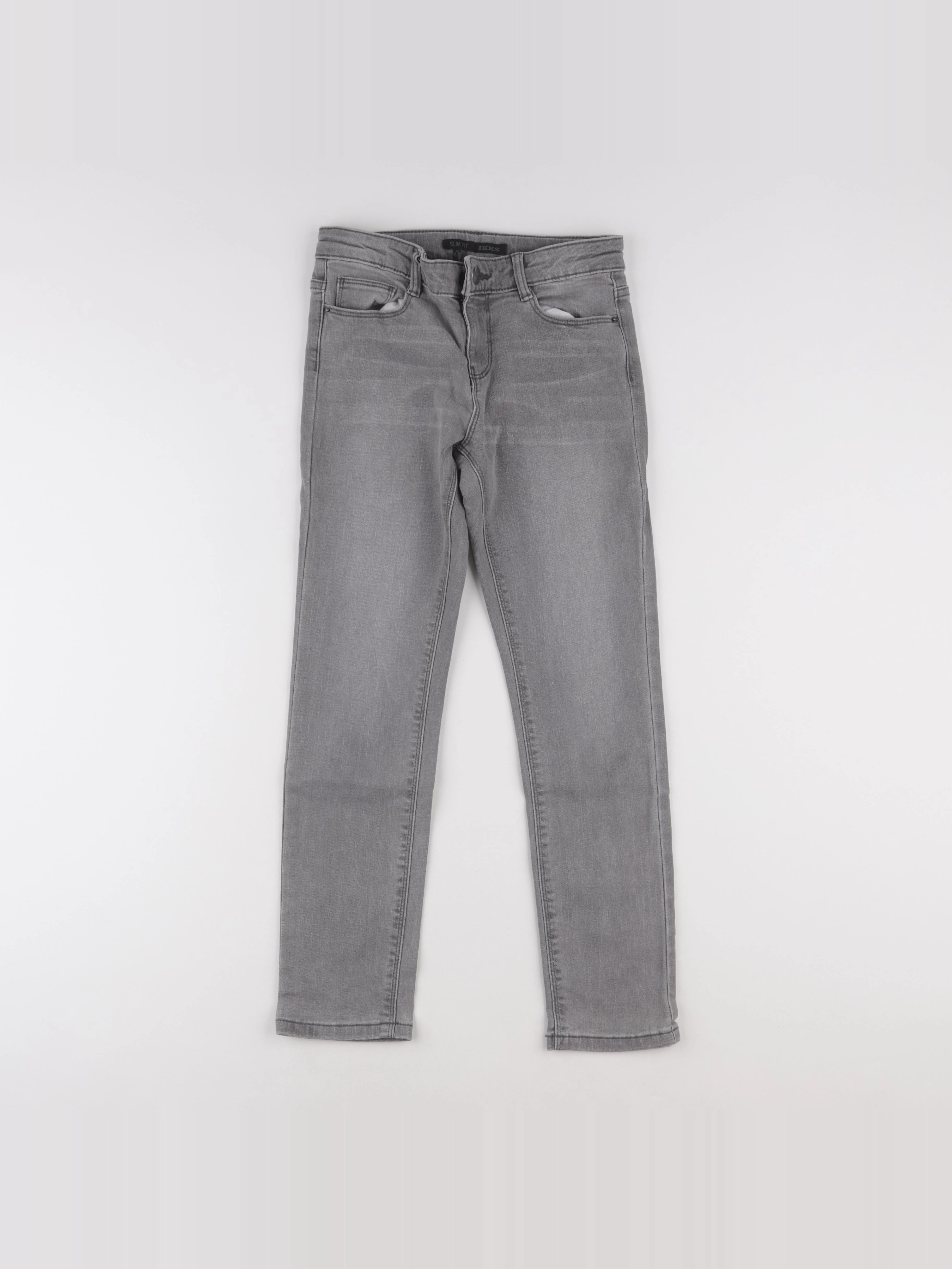 IKKS - jean gris - 10 ans
