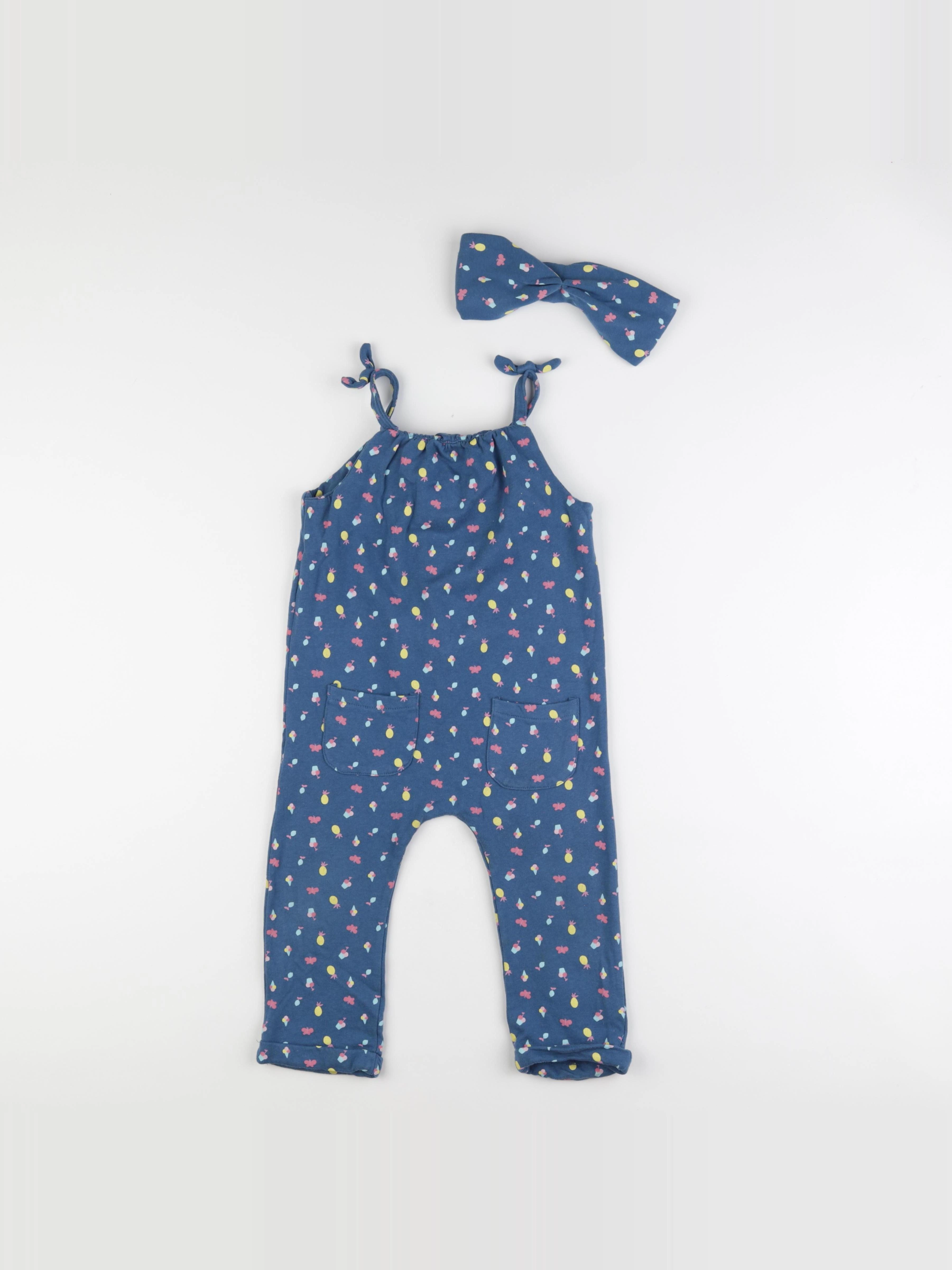 Vertbaudet - combinaison bleu - 36 mois