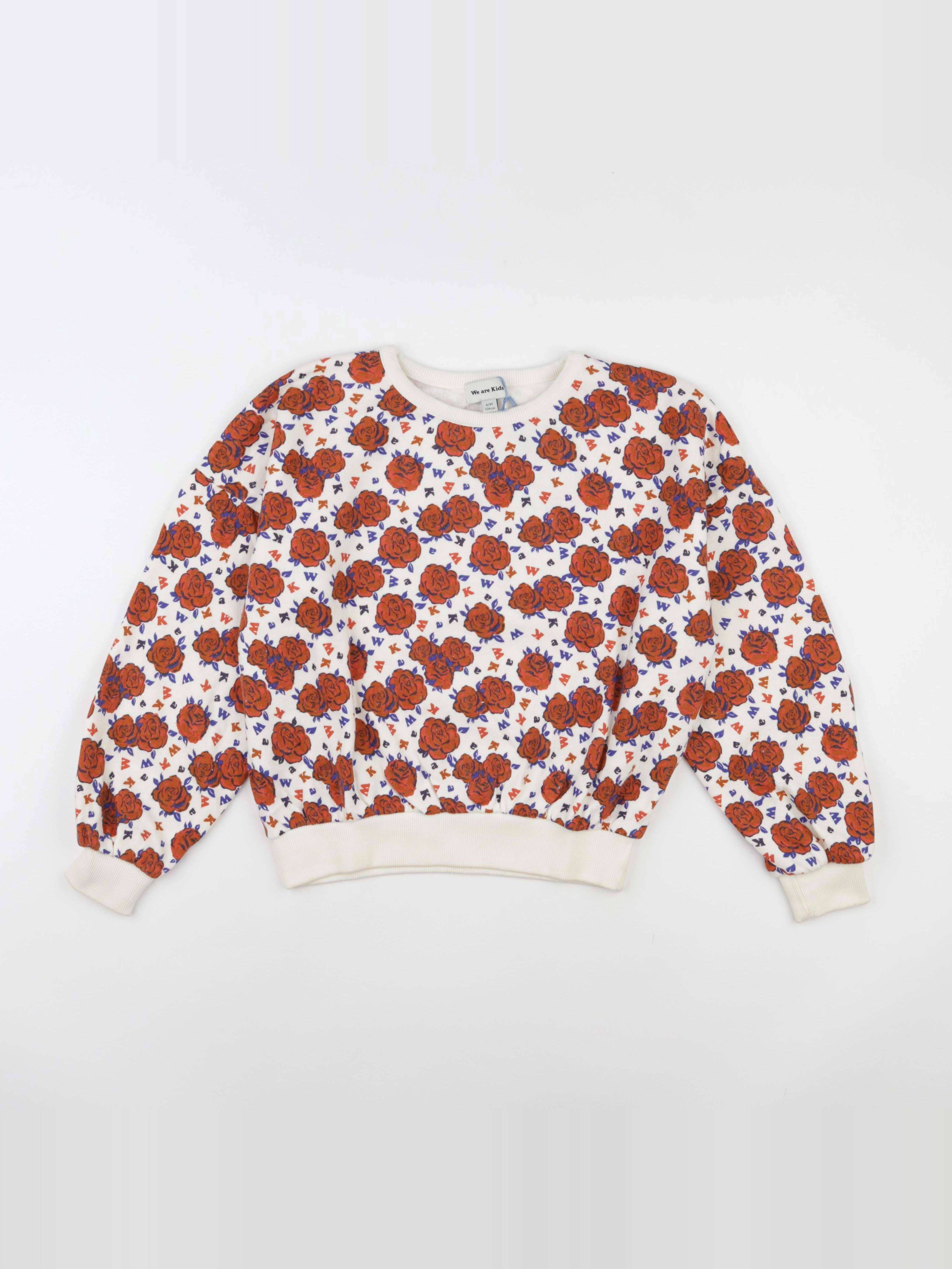 We are kids - Sweat Tony Big Flowers - 8/9 ans