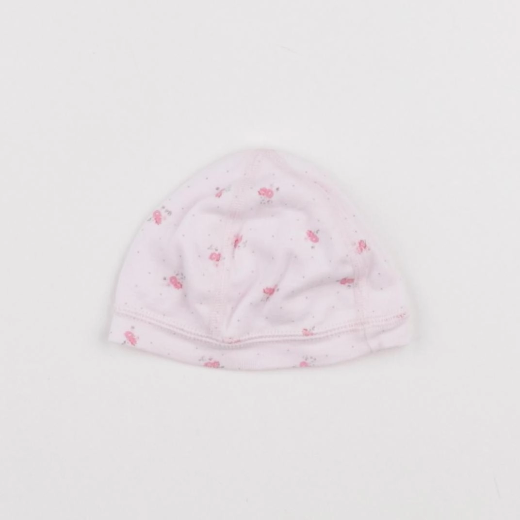 Petit Bateau - bonnet de naissance rose - 0 mois