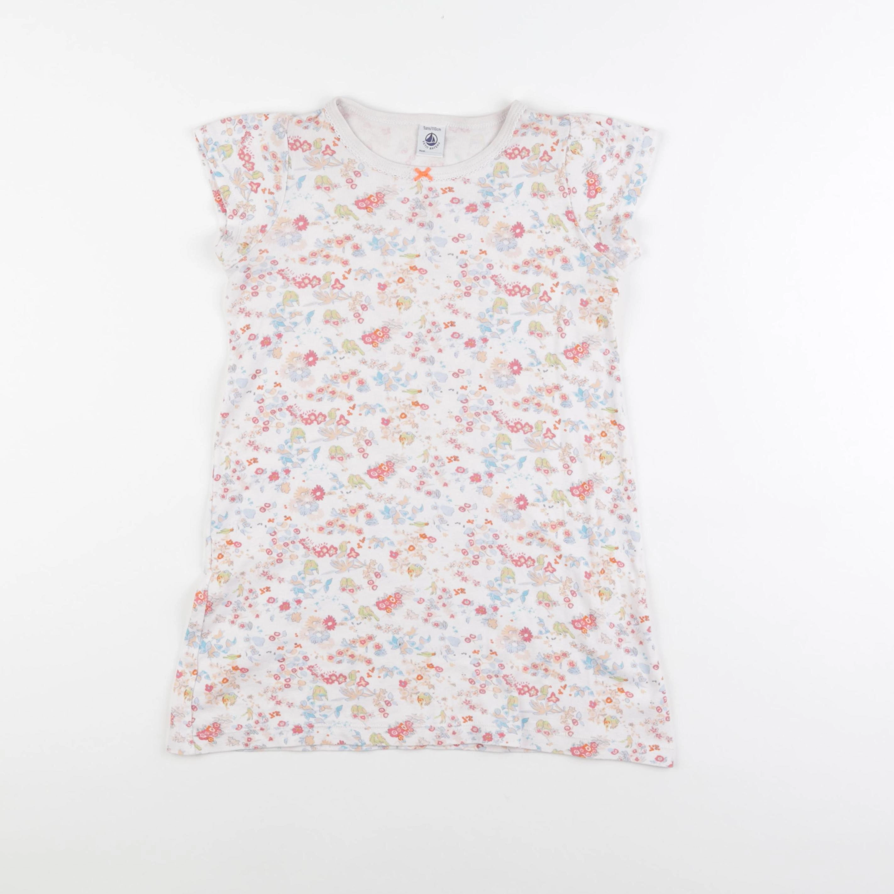 Petit Bateau - chemise de nuit coton multicolore - 5 ans