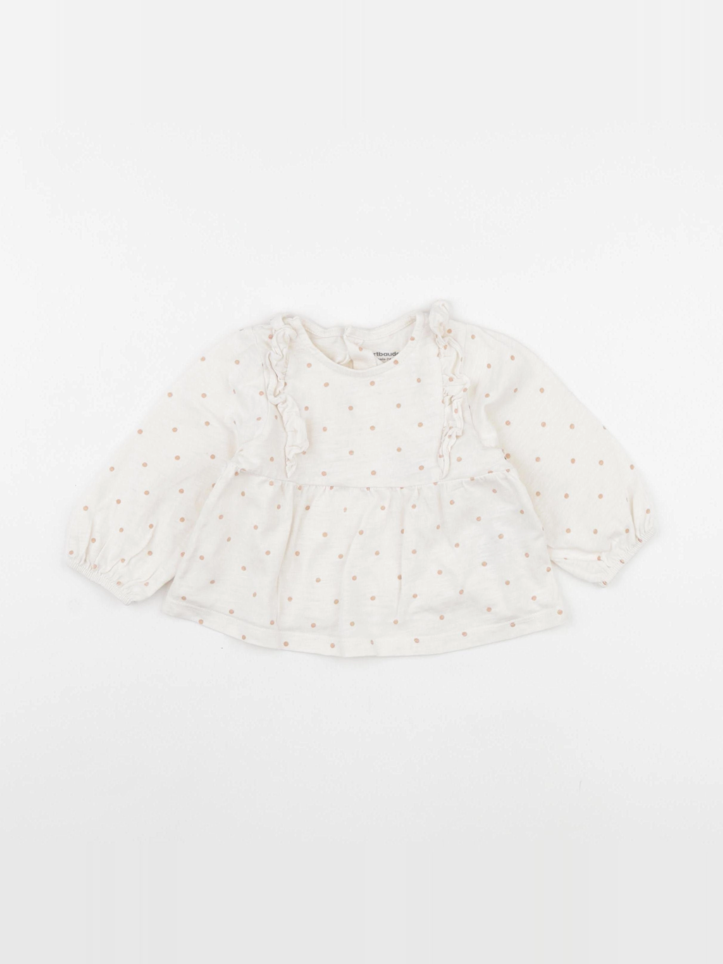 Vertbaudet - tee-shirt blanc - 12 mois