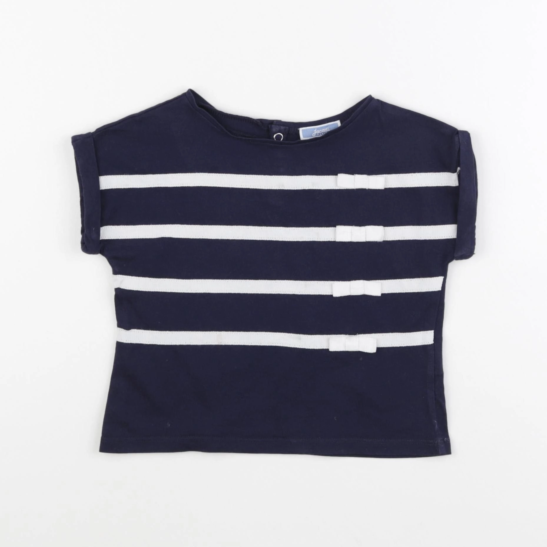 Jacadi - tee-shirt blanc, bleu - 4 ans