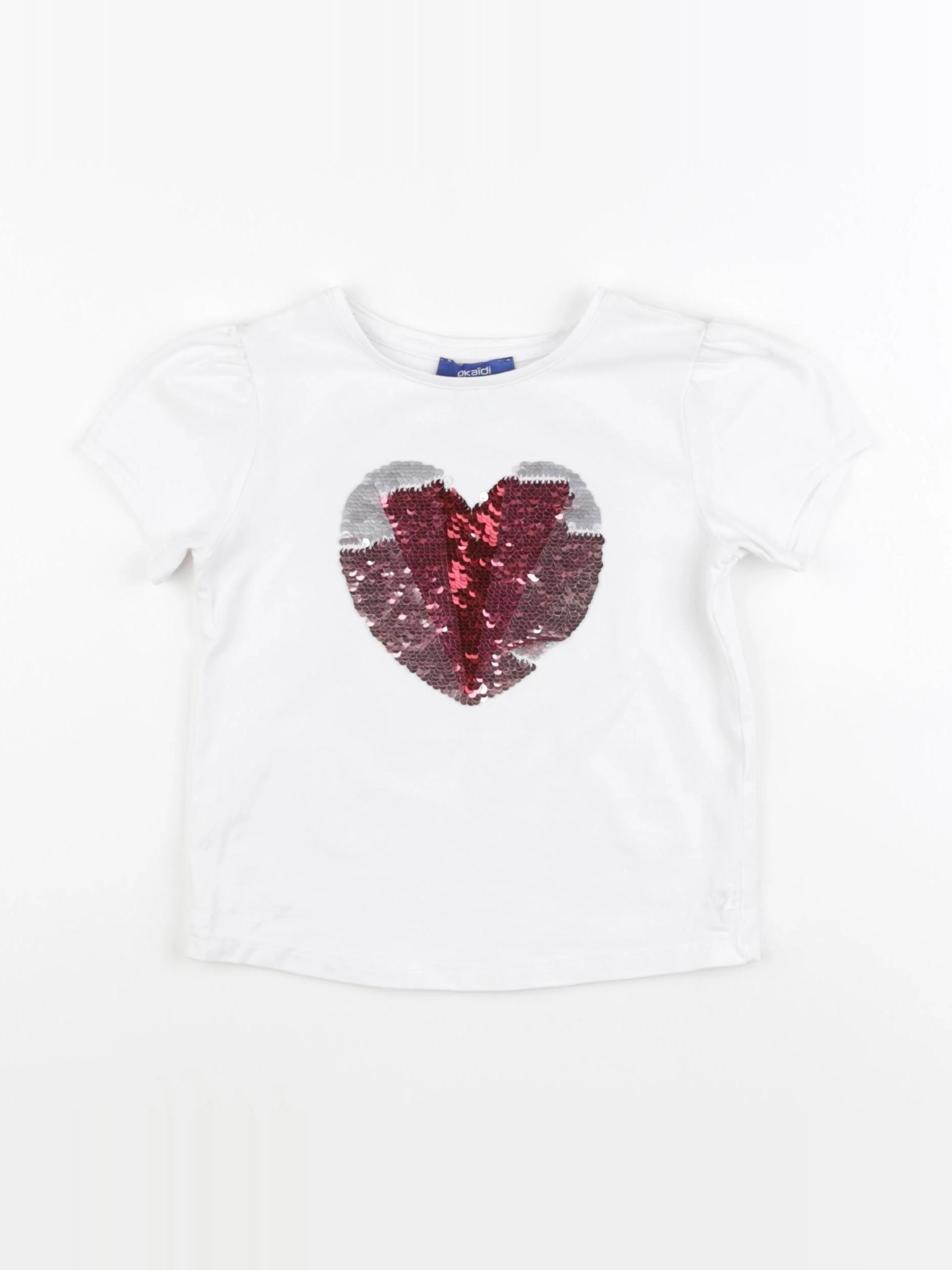 Okaidi - tee-shirt blanc - 4 ans