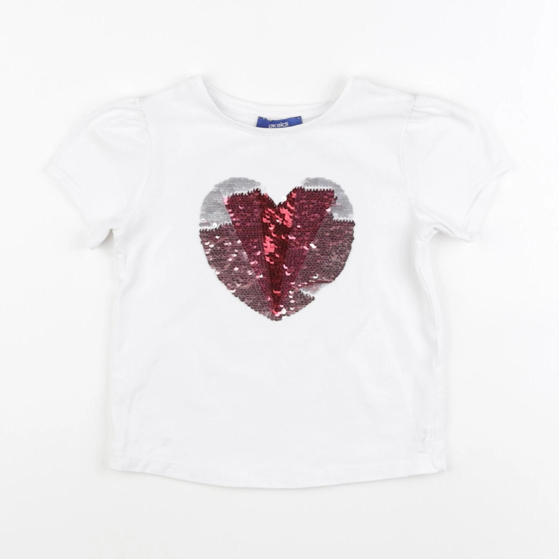 Okaidi - tee-shirt blanc - 4 ans