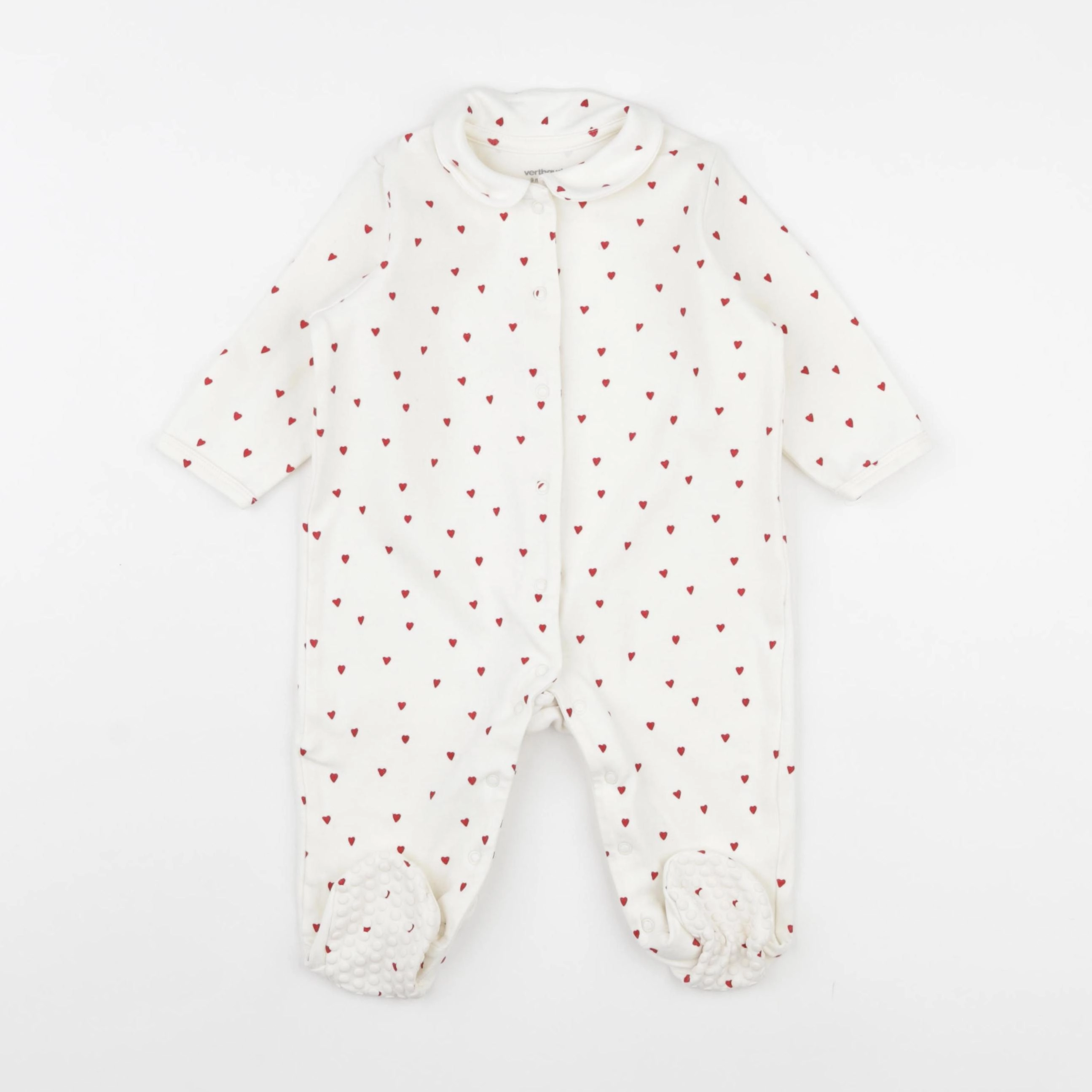 Vertbaudet - pyjama coton beige - 9 mois