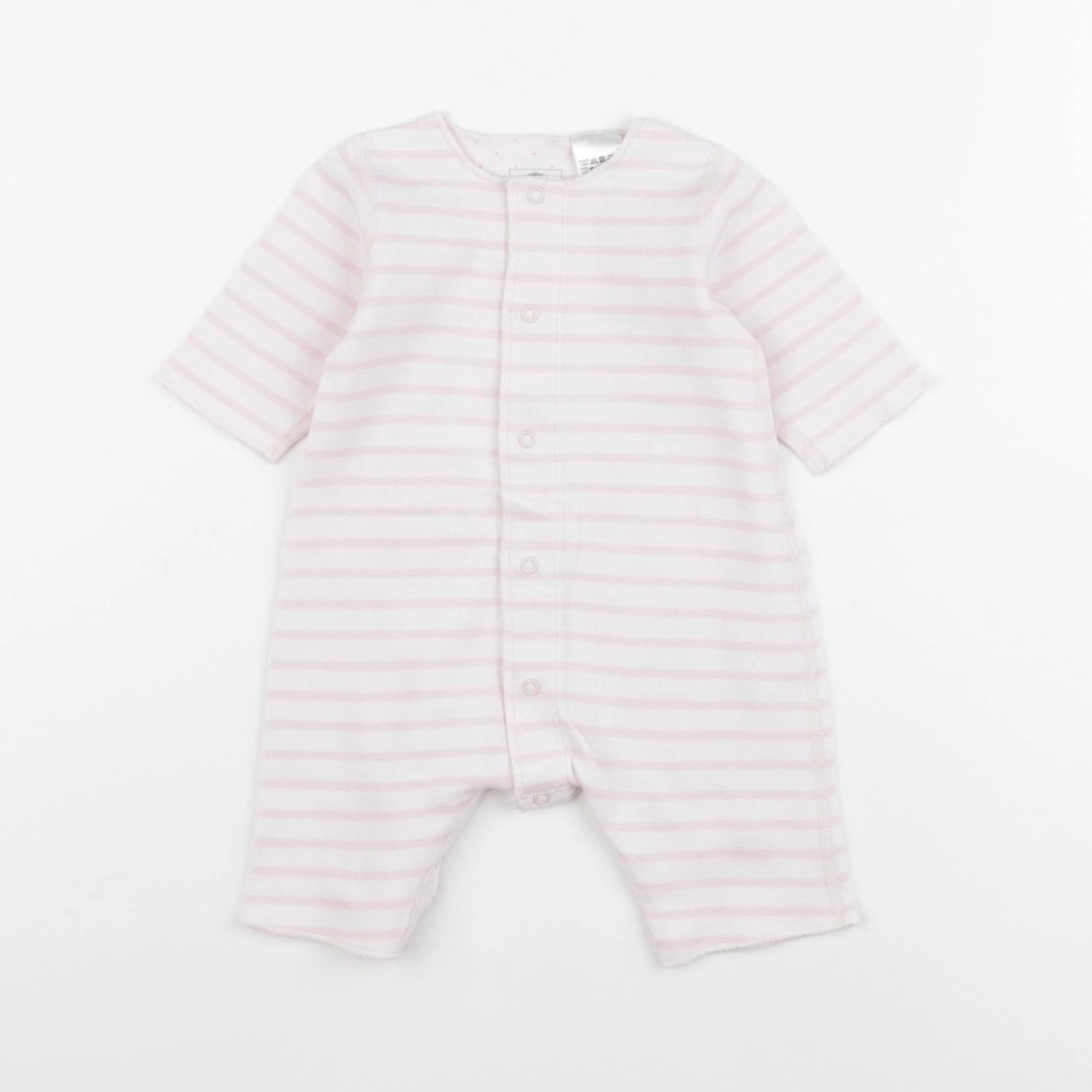 Petit Bateau - combinaison rose - 1 mois