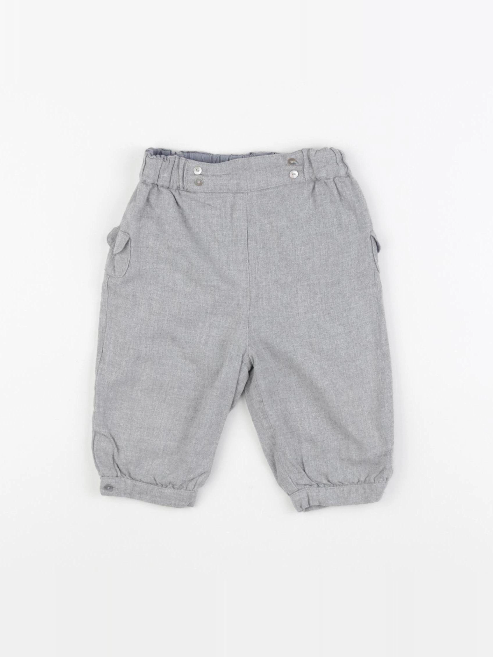 Cyrillus - pantalon gris - 9 mois