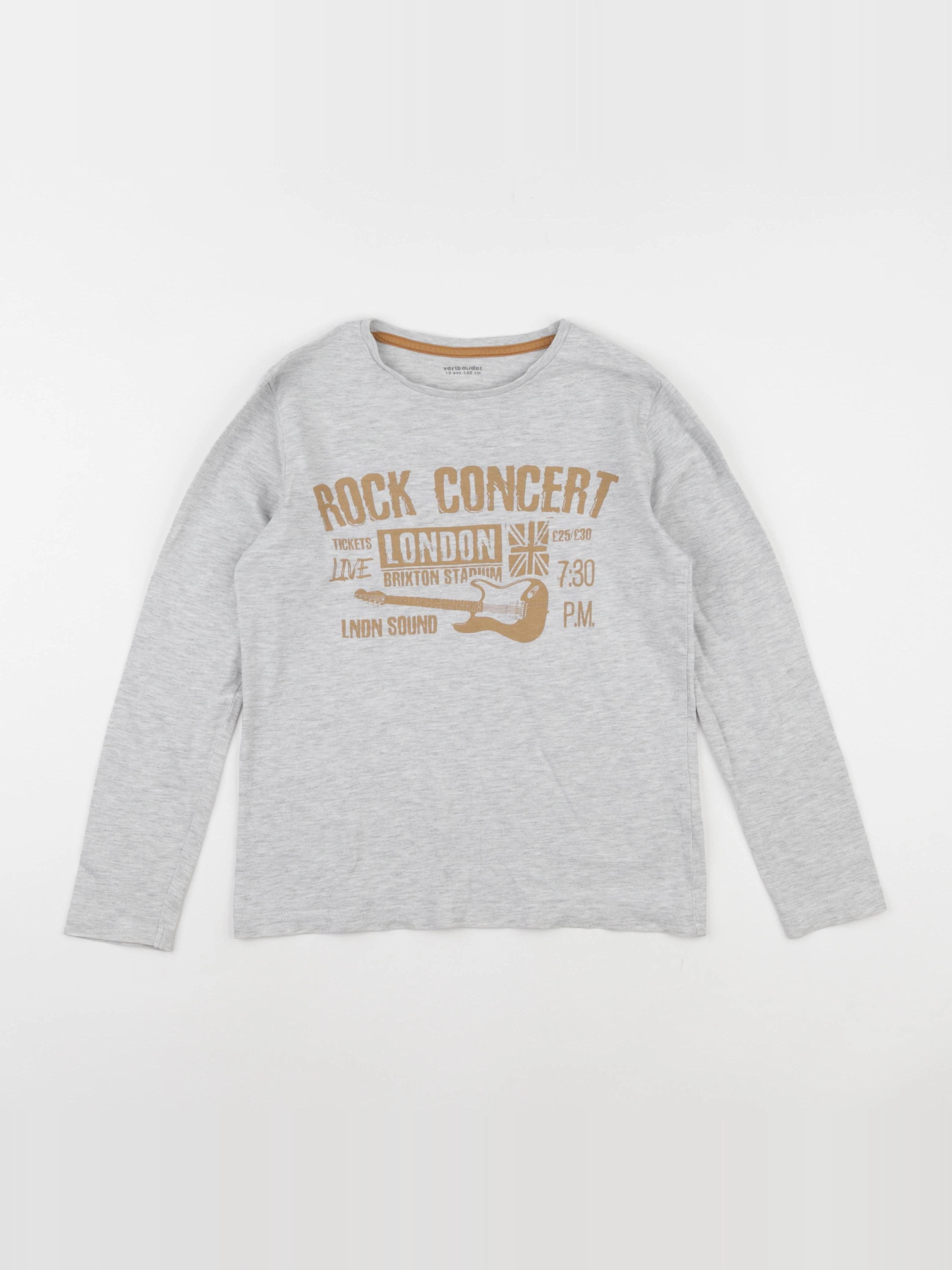 Vertbaudet - tee-shirt gris - 10 ans