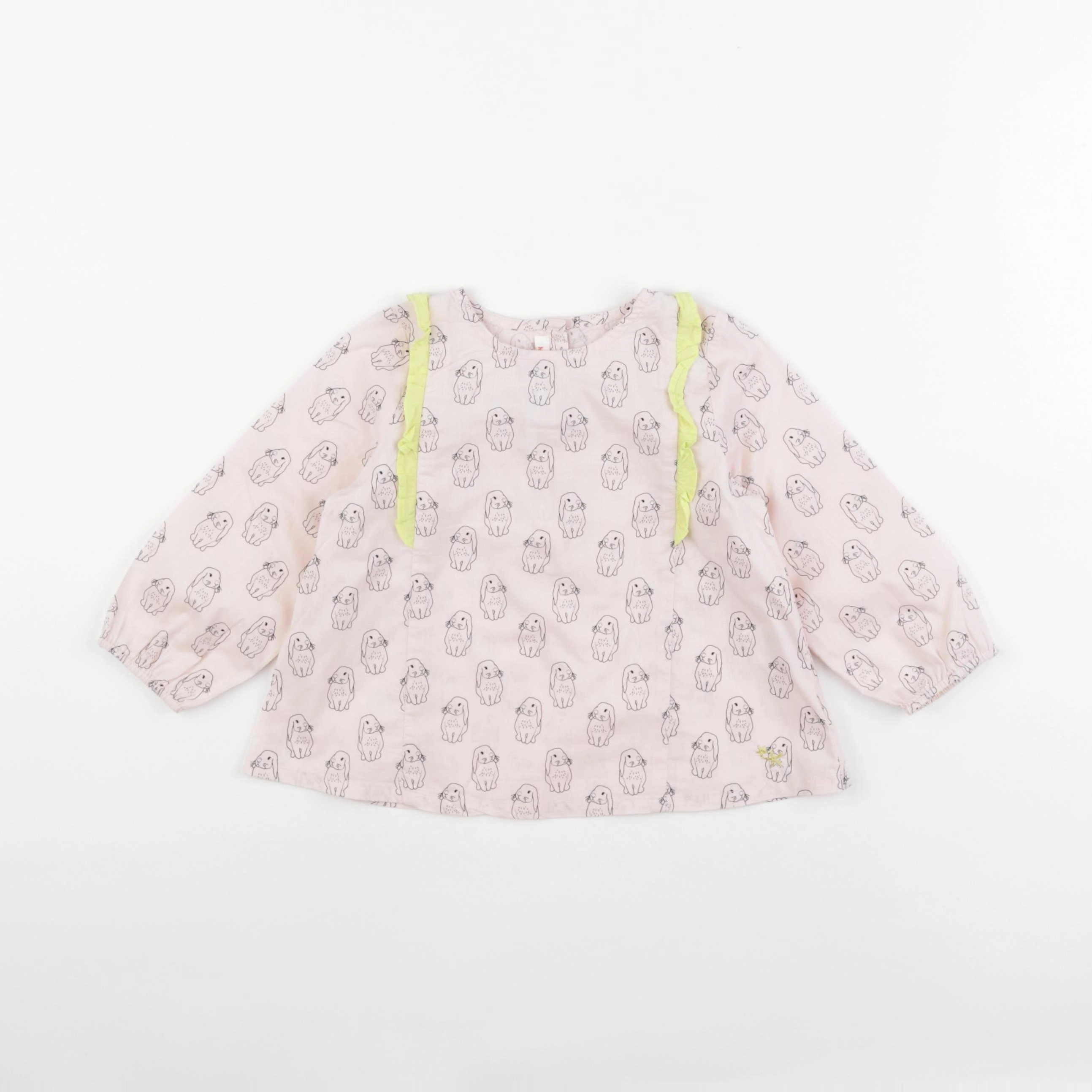 Monoprix - blouse rose - 12/18 mois
