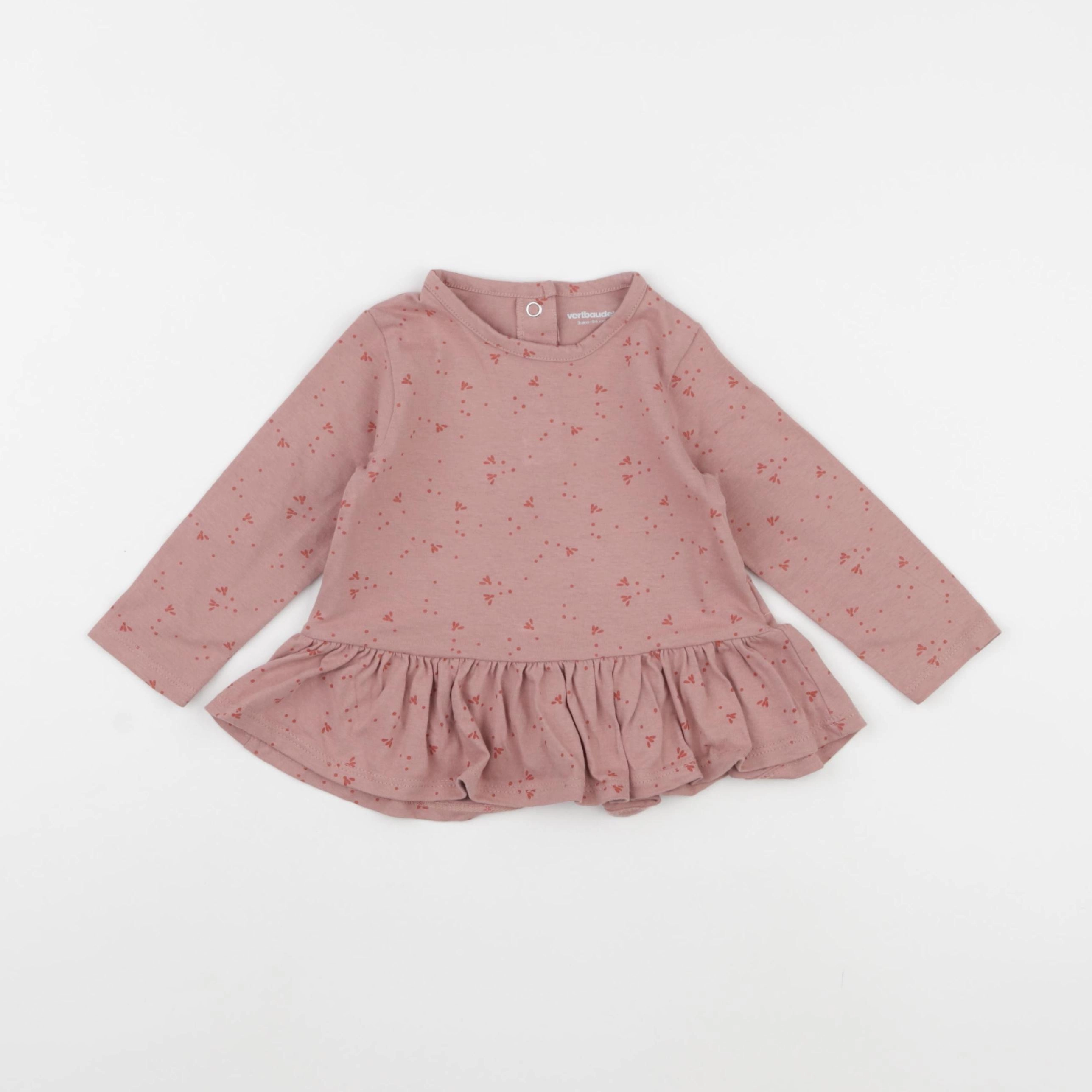 Vertbaudet - tee-shirt rose - 3 ans