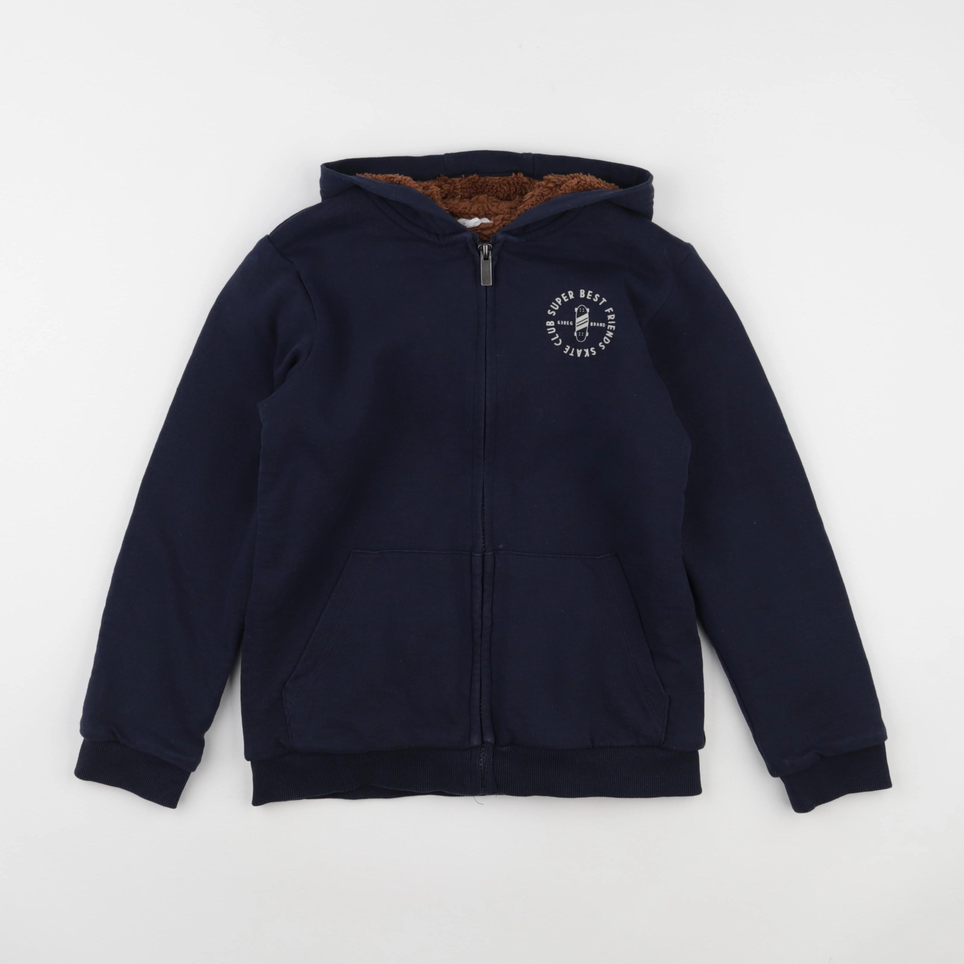 Vertbaudet - sweat bleu - 10 ans