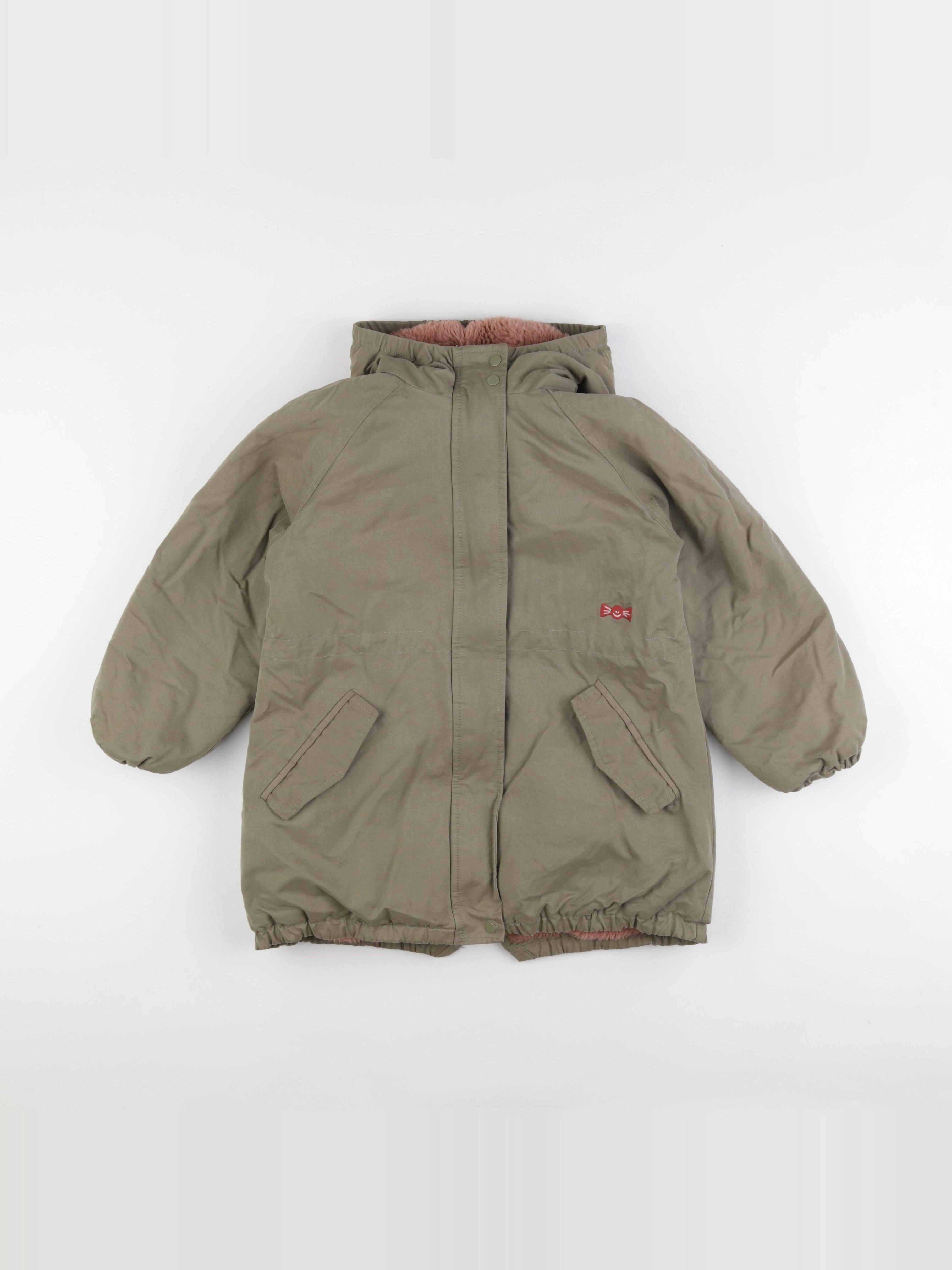 Vertbaudet - parka vert - 10 ans