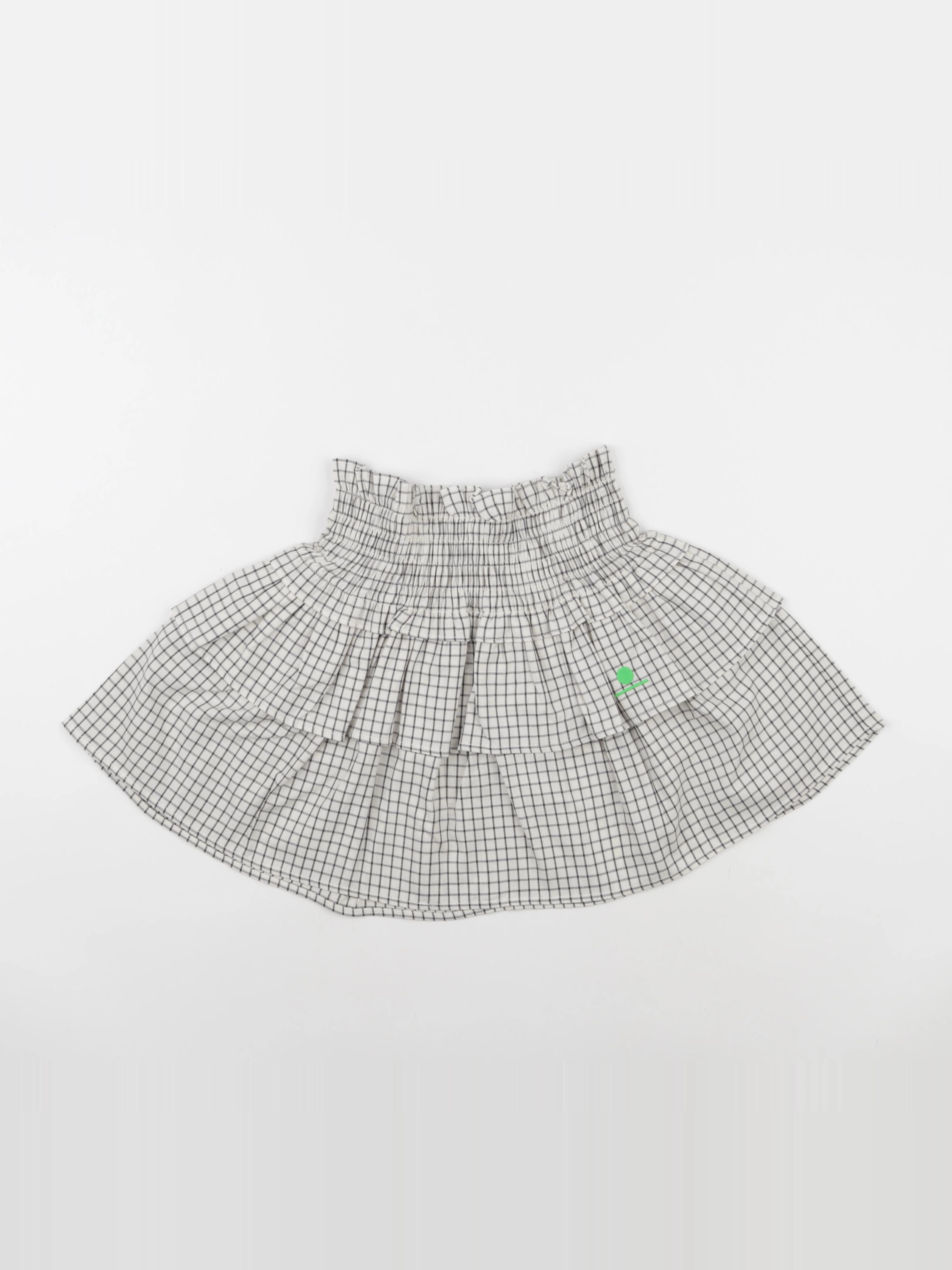 We are kids - Jupe Leonie White and Black Checks - 8/9 ans