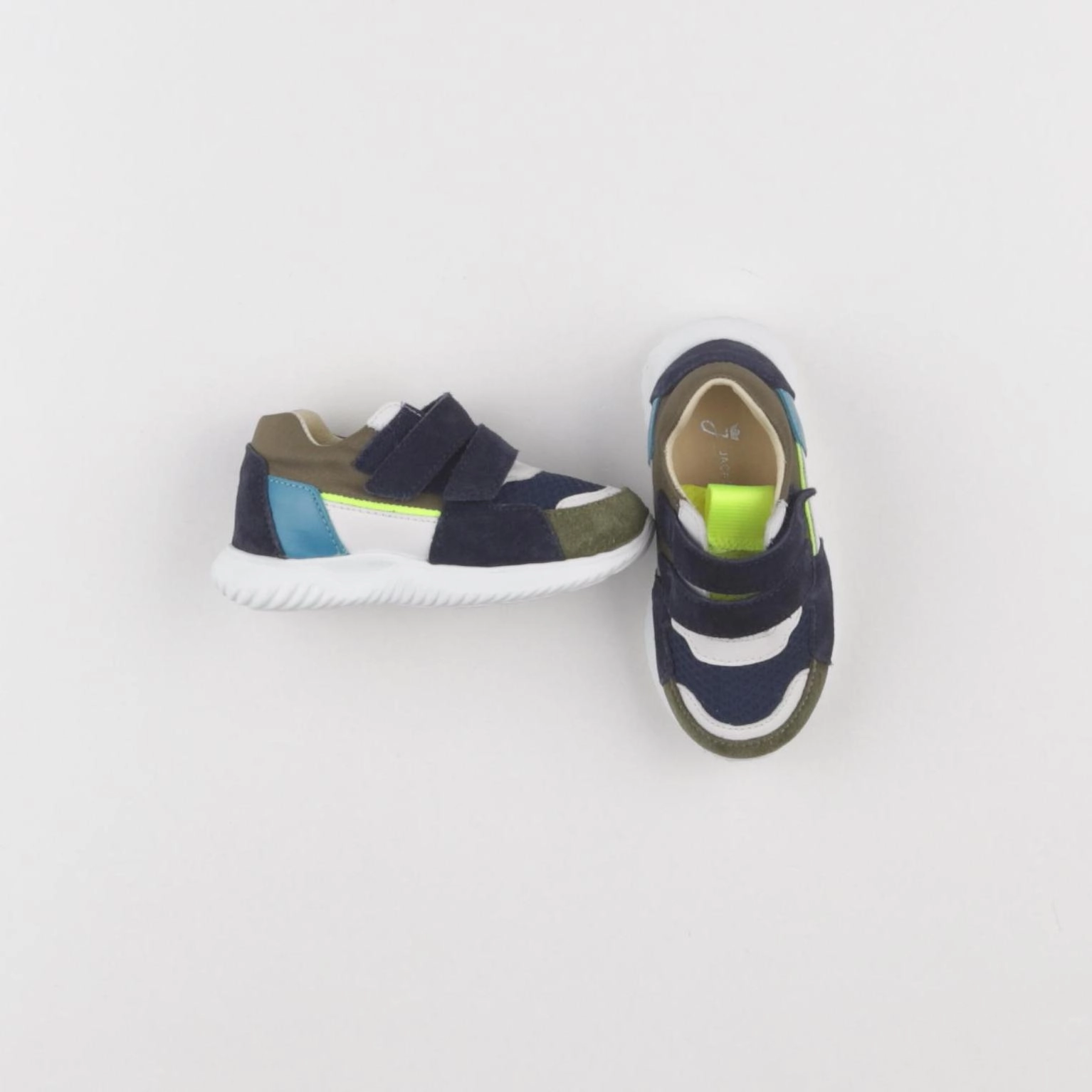 Jacadi - tennis à scratch/ lacets multicolore - pointure 22
