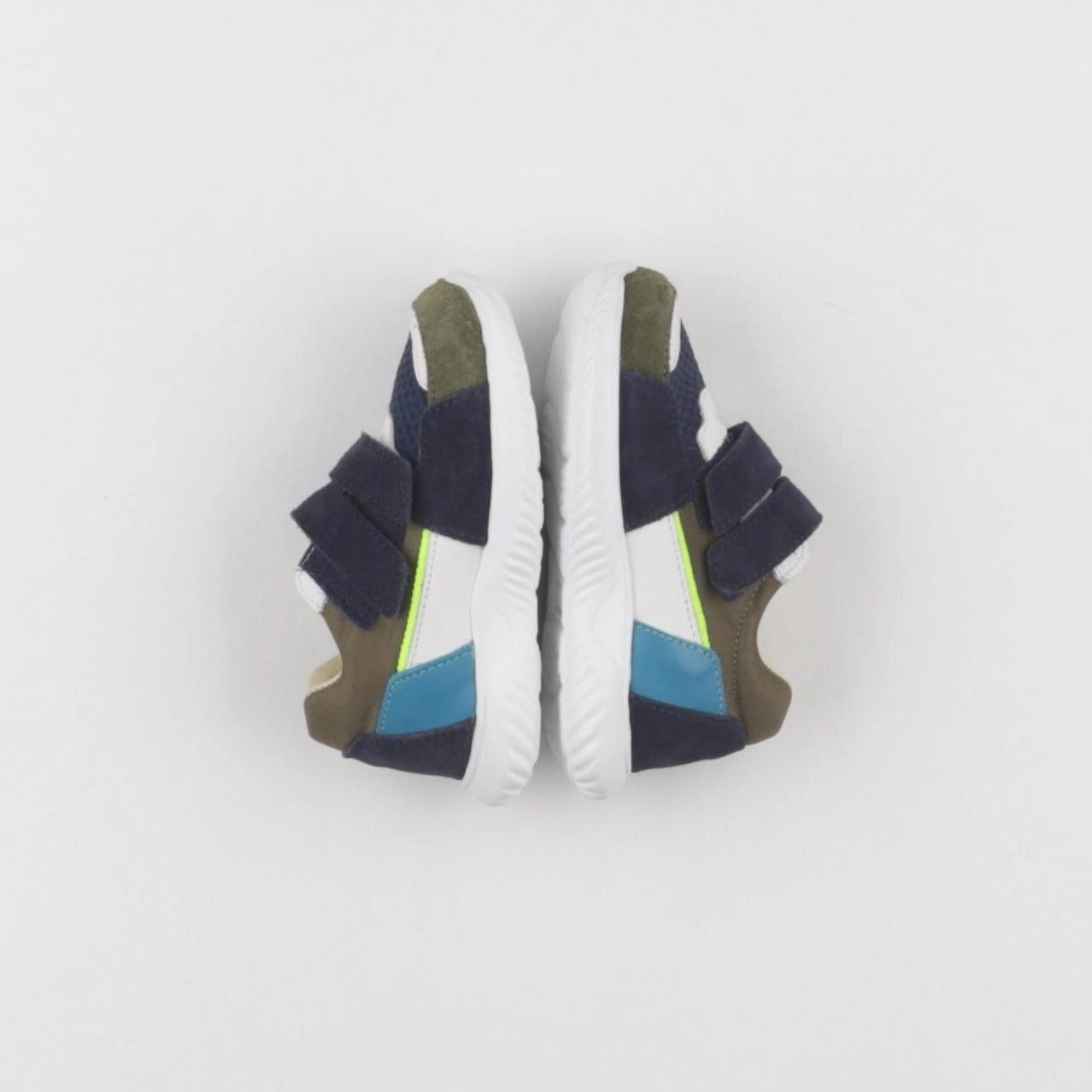 Jacadi - tennis à scratch/ lacets multicolore - pointure 22
